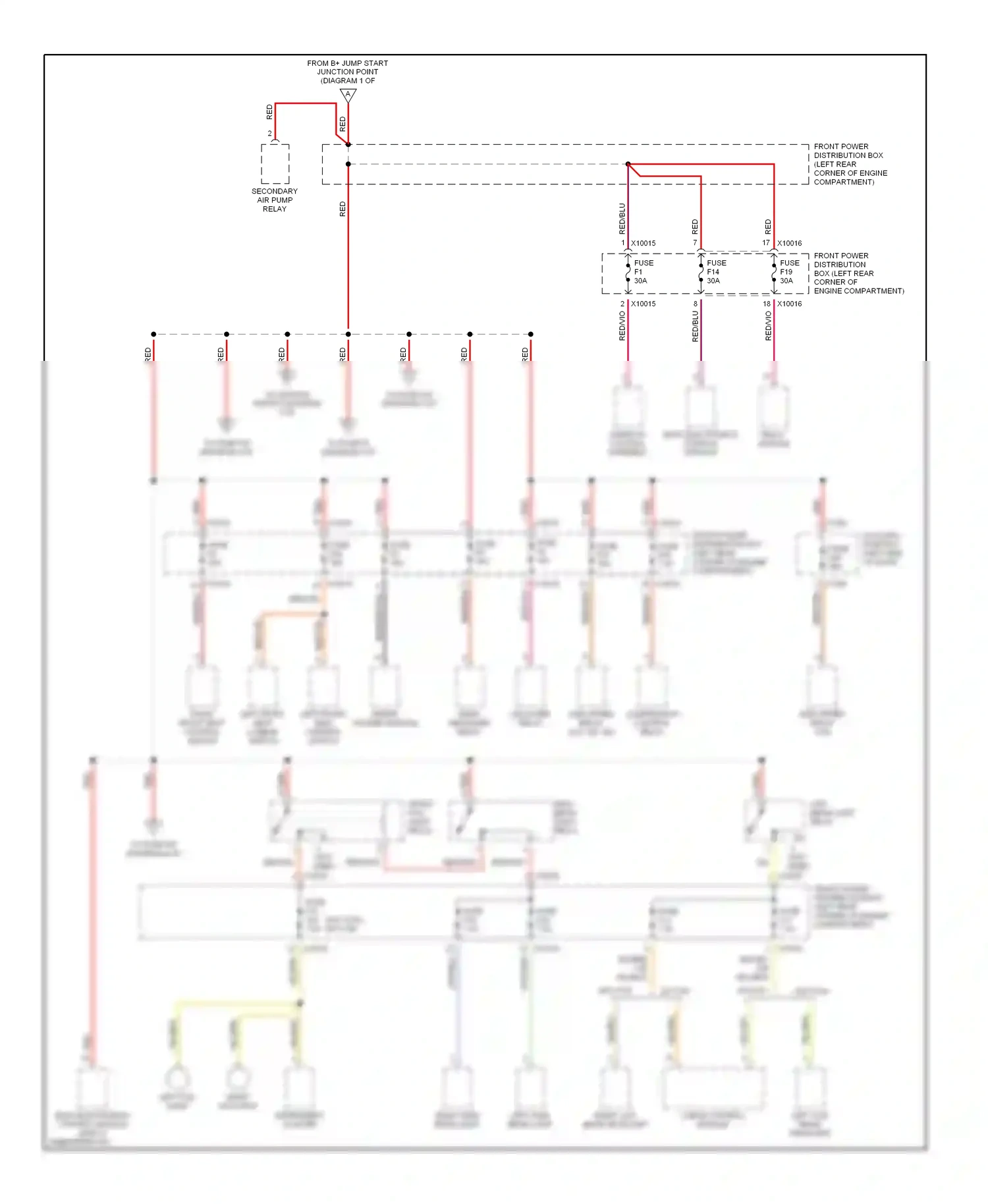 BMW 3 series E36 (1990-2000) red wiring diagram  (14 of 39)