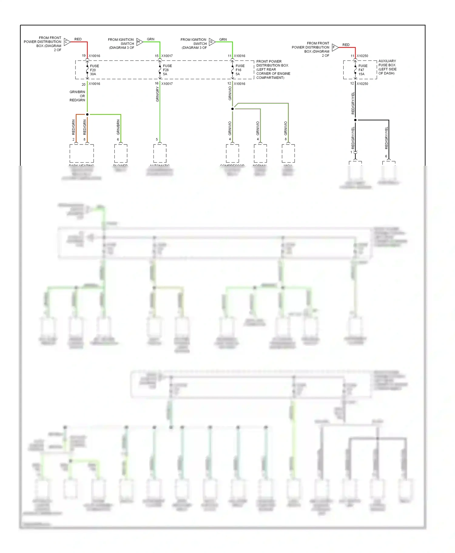 BMW 3 series E36 (1990-2000) red wiring diagram  (16 of 39)