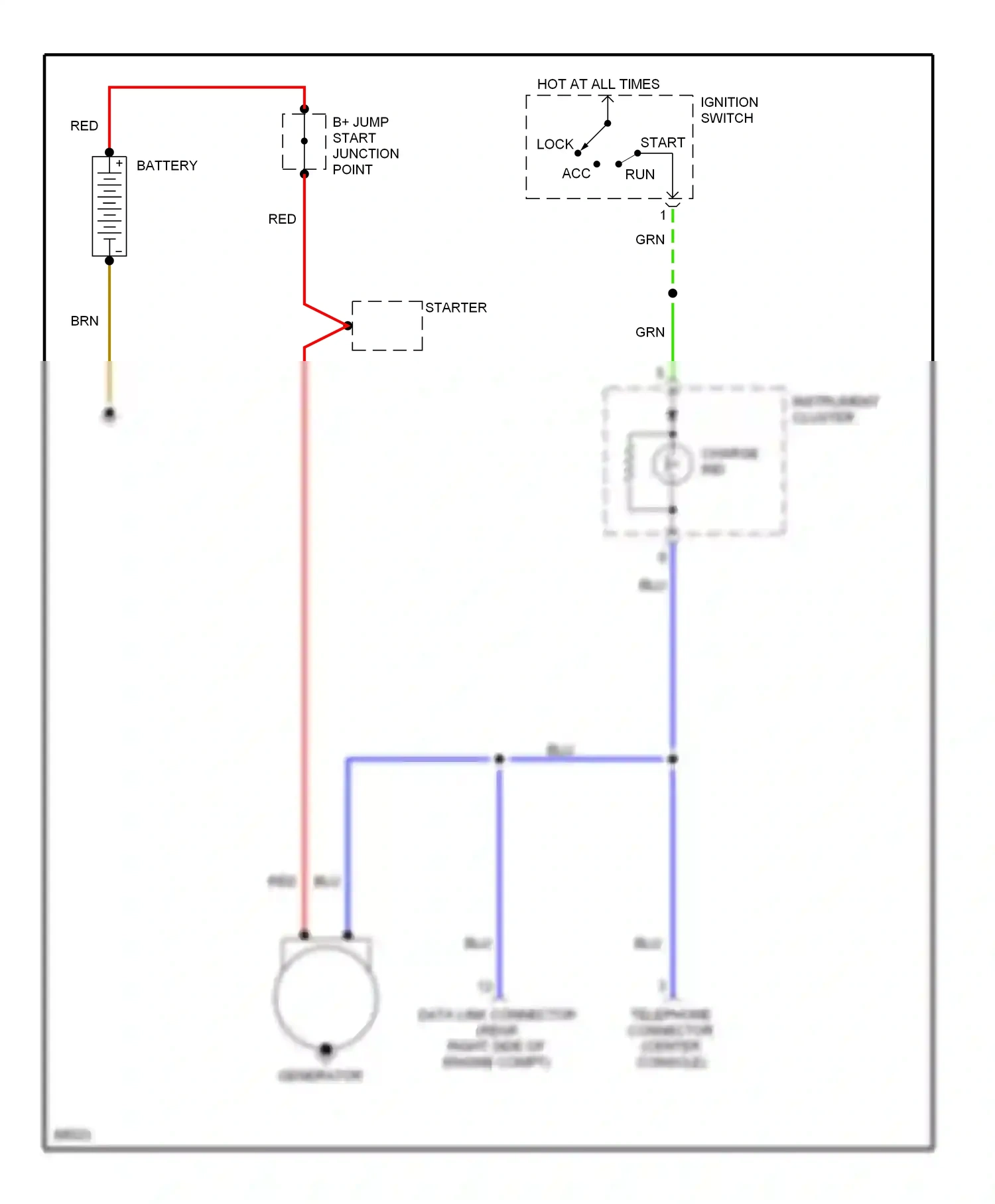BMW 3 series E36 (1990-2000) red wiring diagram  (23 of 39)