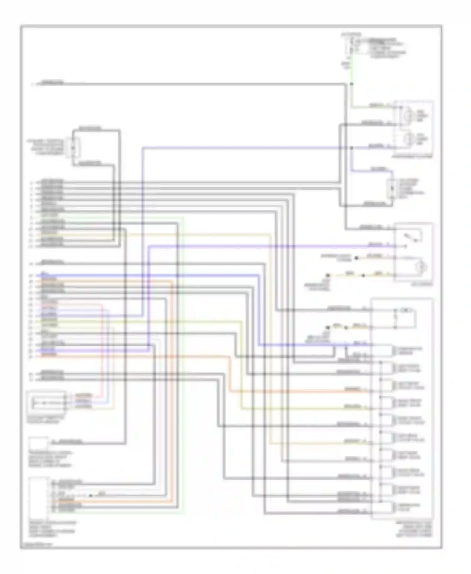 Wiring diagram red/blu/yel for BMW 3 series E36 (1990-2000) (3 of 7)
