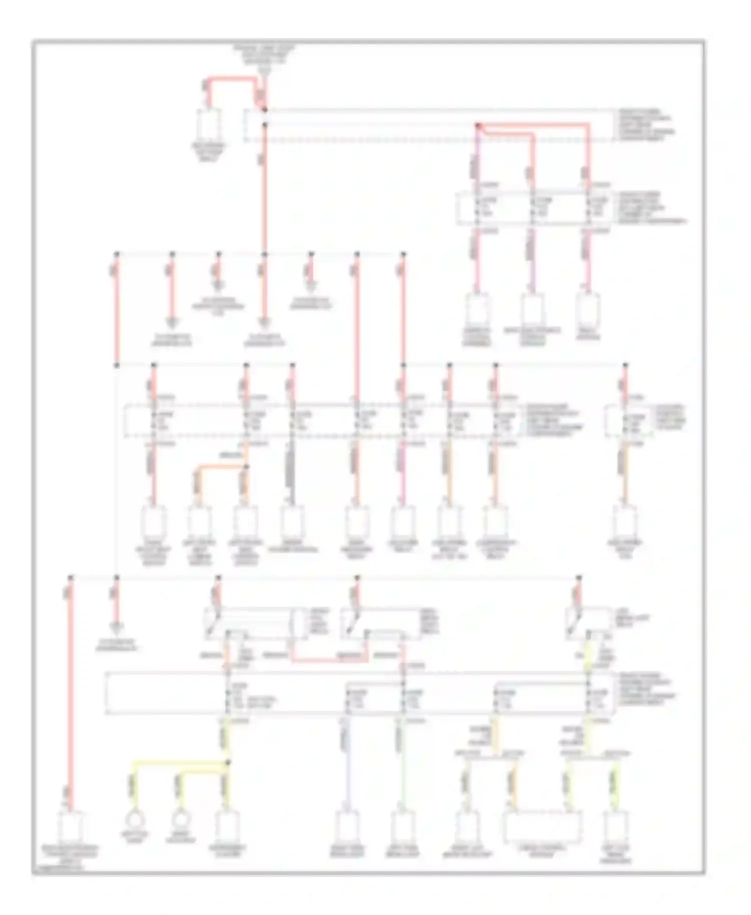 Wiring diagram right high beam light for BMW 3 series E36 (1990-2000) (3 of 3)