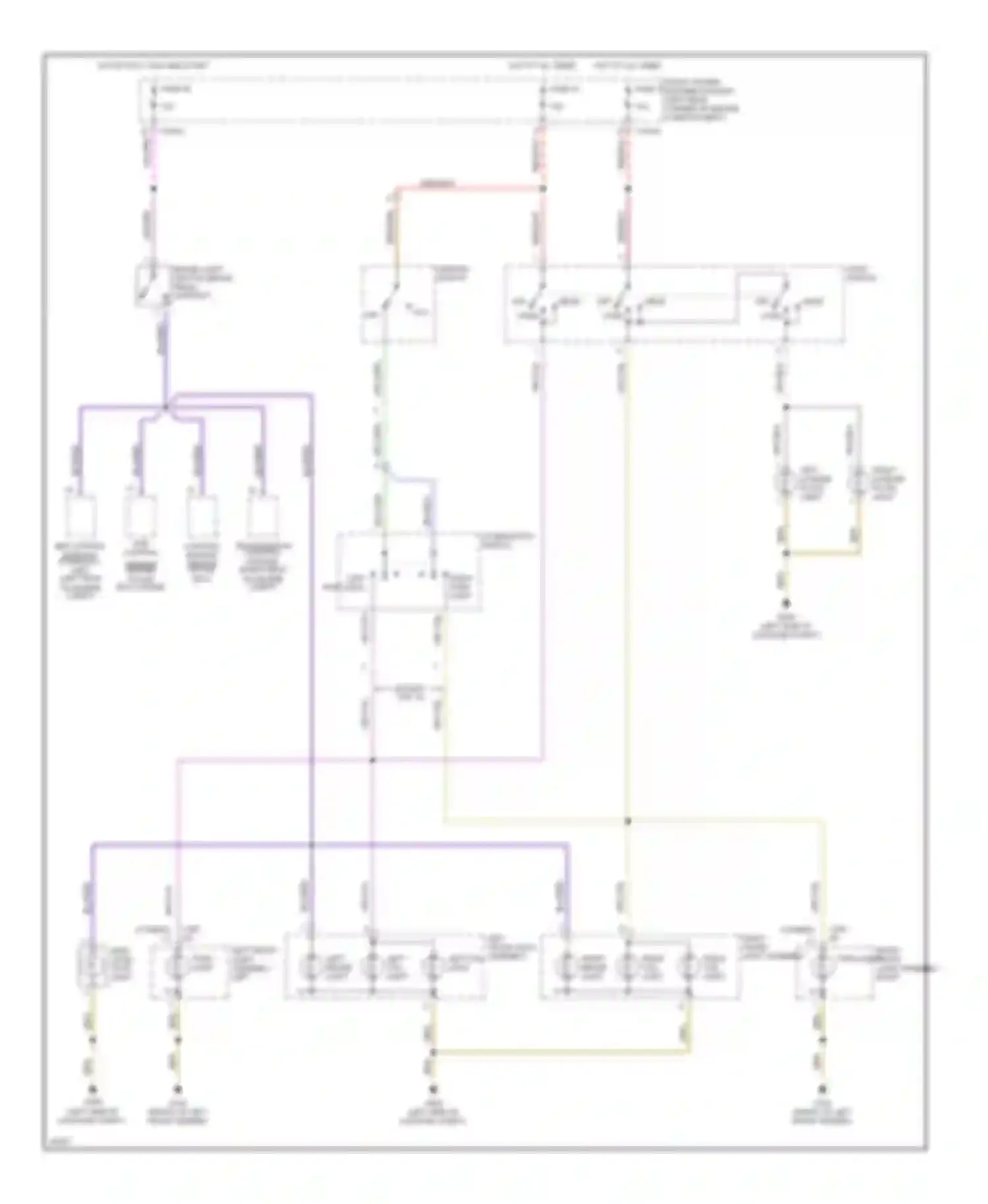 Wiring diagram right trunk light assembly for BMW 3 series E36 (1990-2000) (2 of 6)
