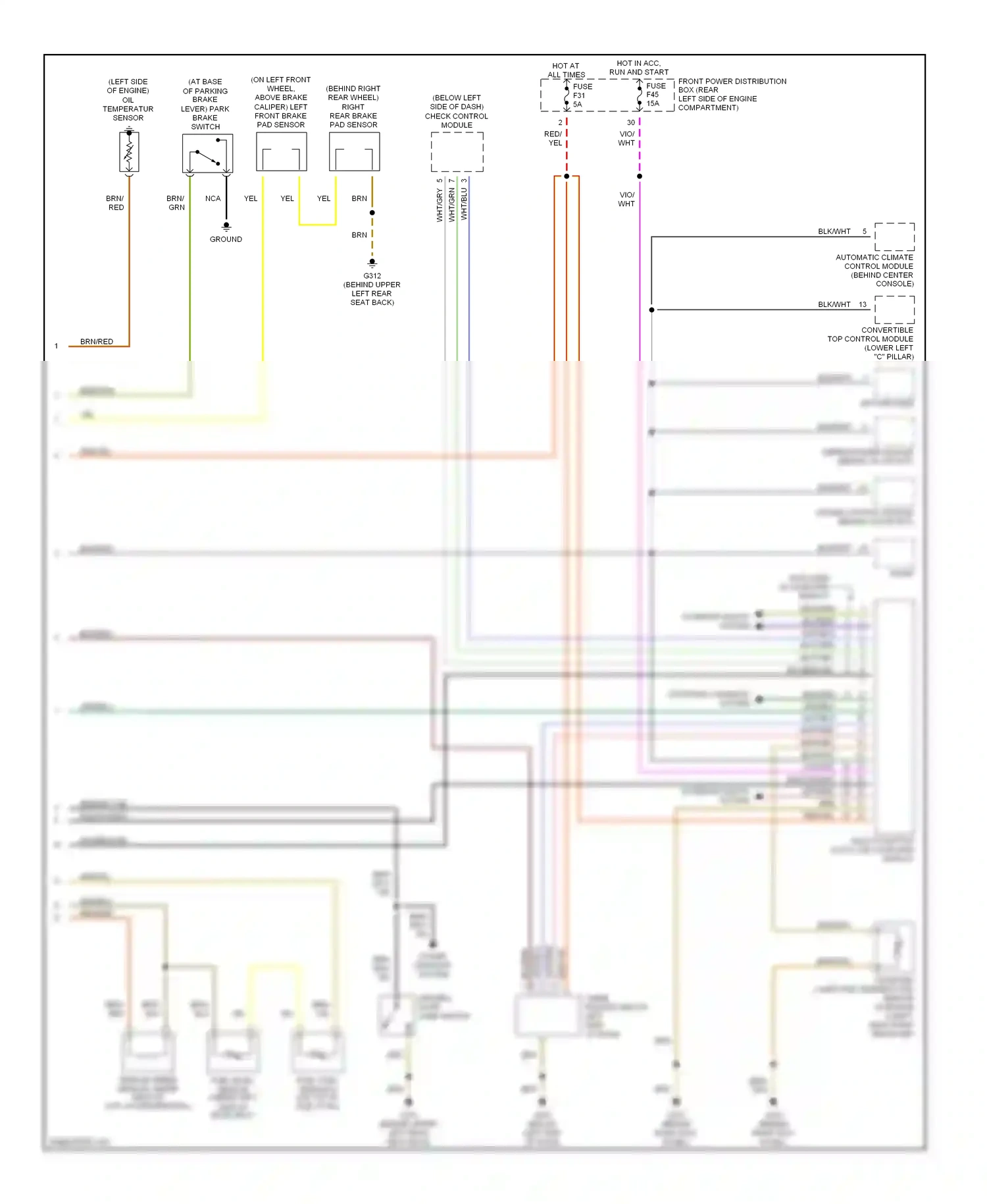 BMW 3 series E36 (1990-2000) vio wiring diagram  (8 of 23)