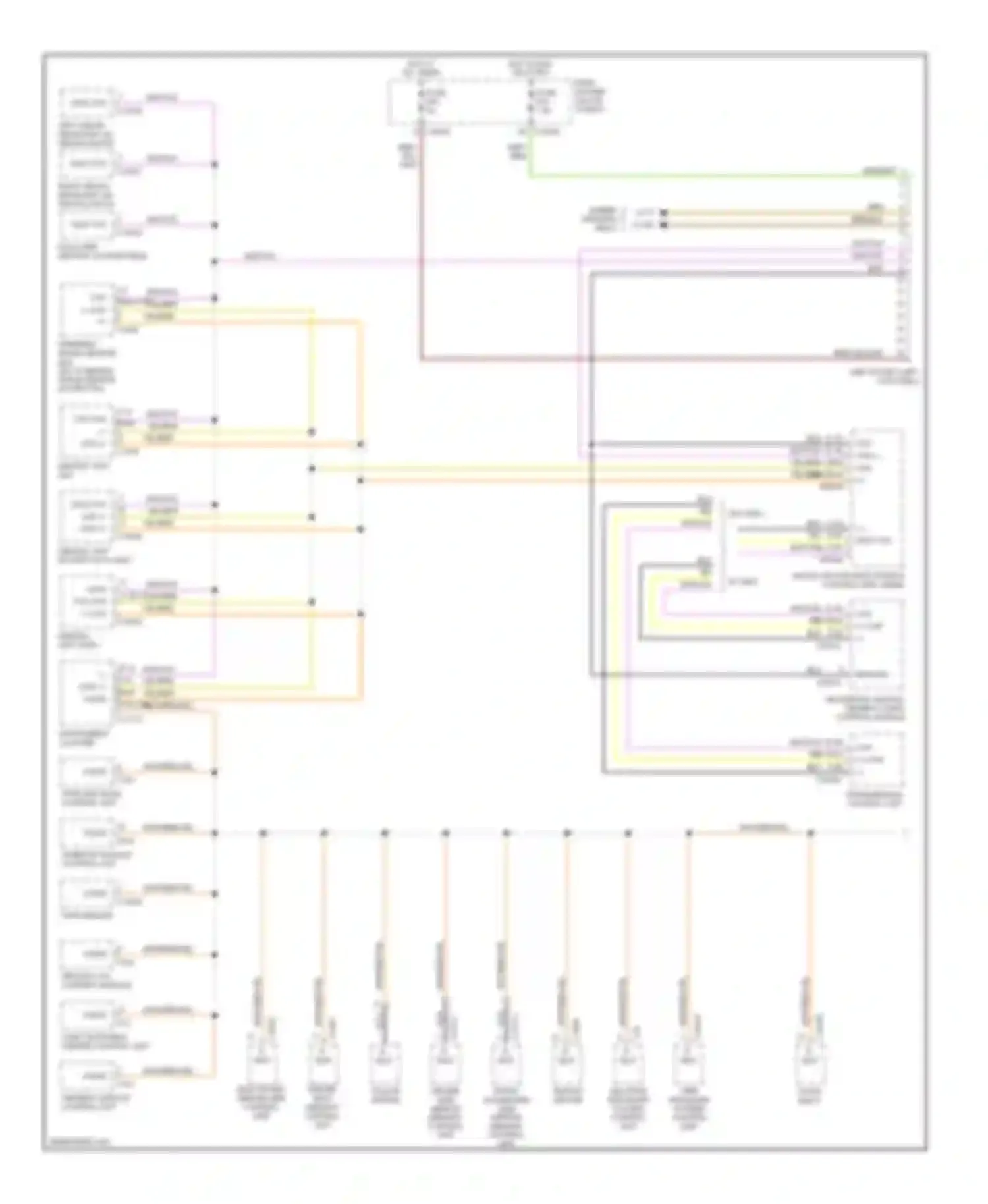 3 series BMW E46 facelift (2001-2006): Computer data lines circuit (1 of 2)