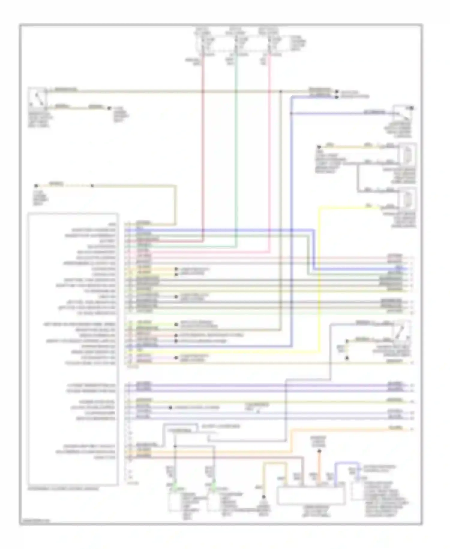 Wiring diagram blk/red/yel for BMW 3 series E46 facelift (2001-2006) (2 of 5)