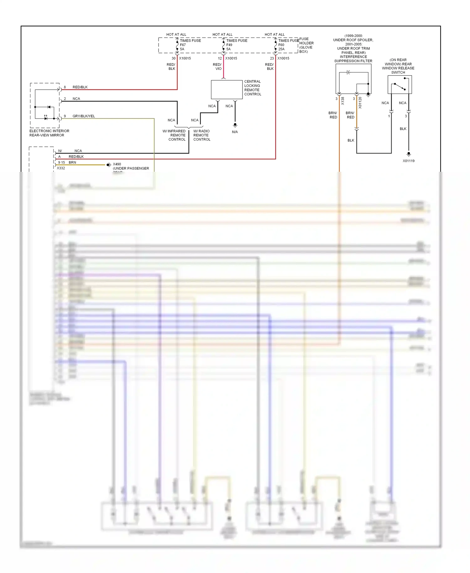 Wiring diagram blu for BMW 3 series E46 facelift (2001-2006) (77 of 93)