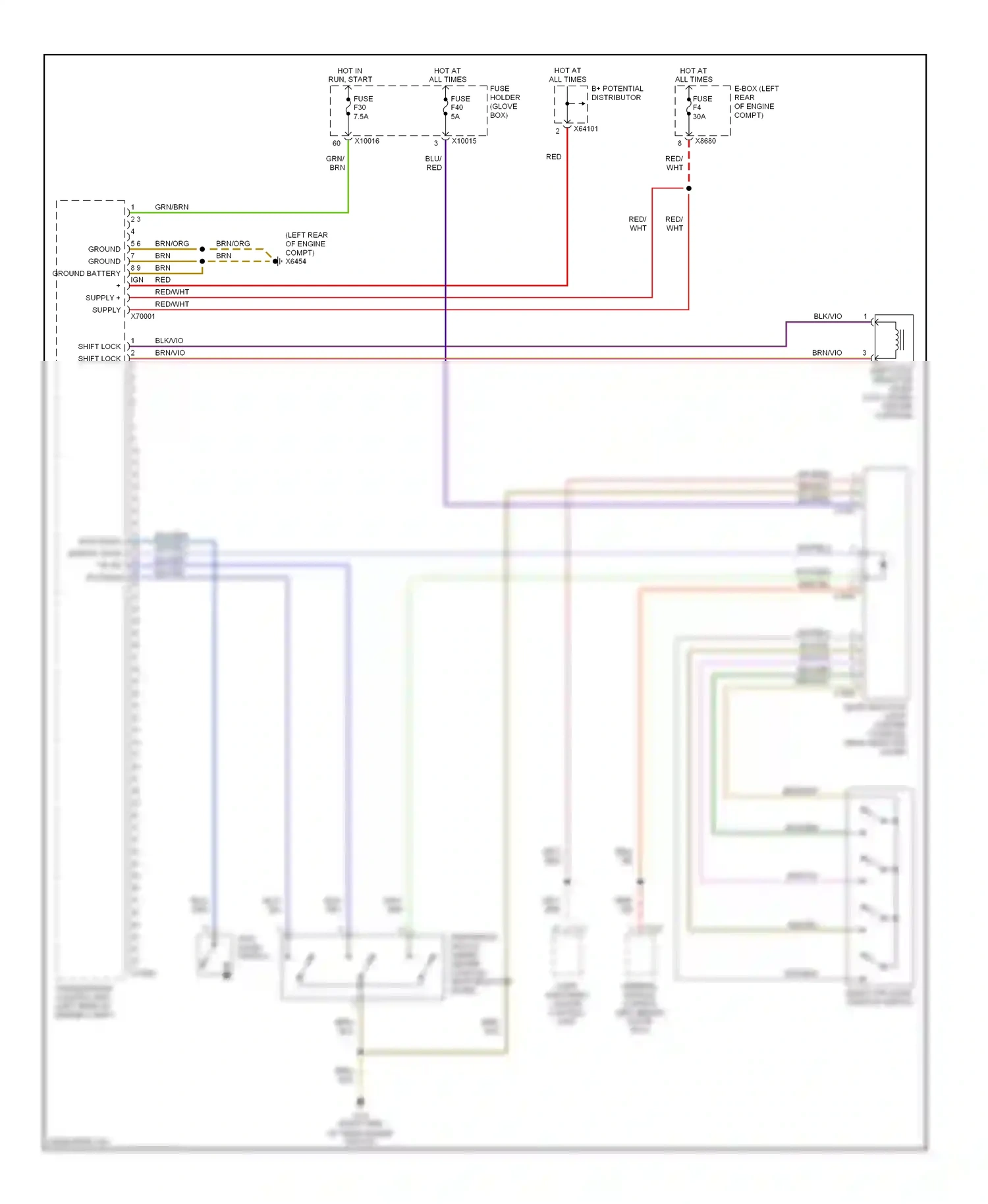 Wiring diagram blu for BMW 3 series E46 facelift (2001-2006) (51 of 93)