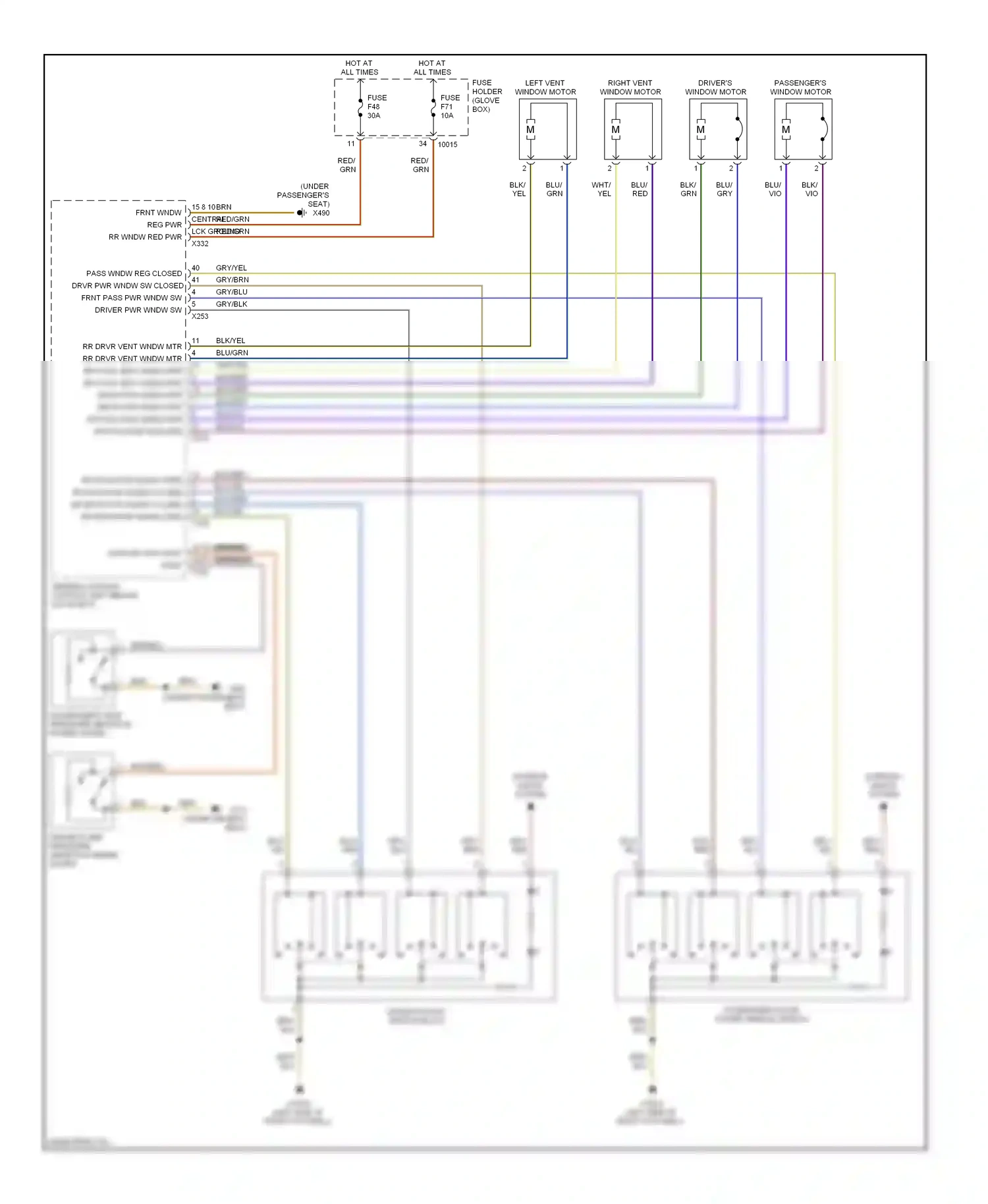 Wiring diagram blu for BMW 3 series E46 facelift (2001-2006) (43 of 93)