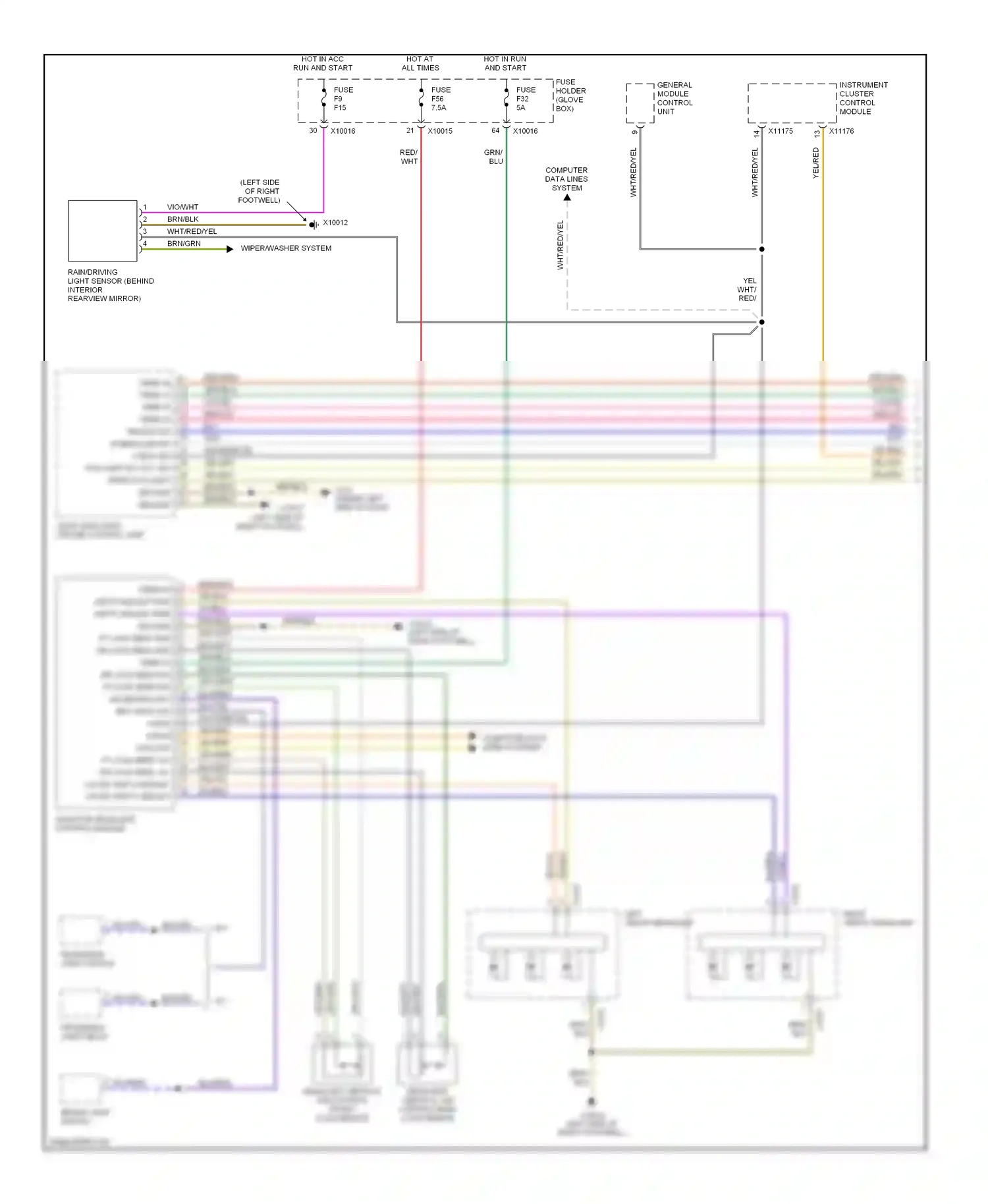 Wiring diagram blu for BMW 3 series E46 facelift (2001-2006) (21 of 93)