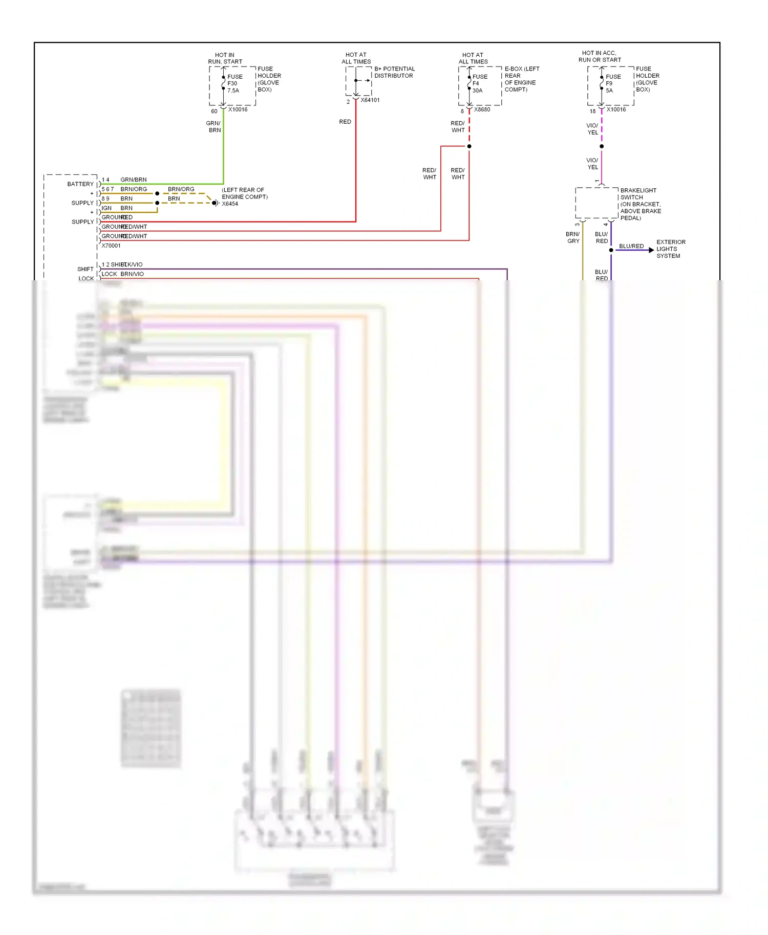 Wiring diagram blu for BMW 3 series E46 facelift (2001-2006) (56 of 93)