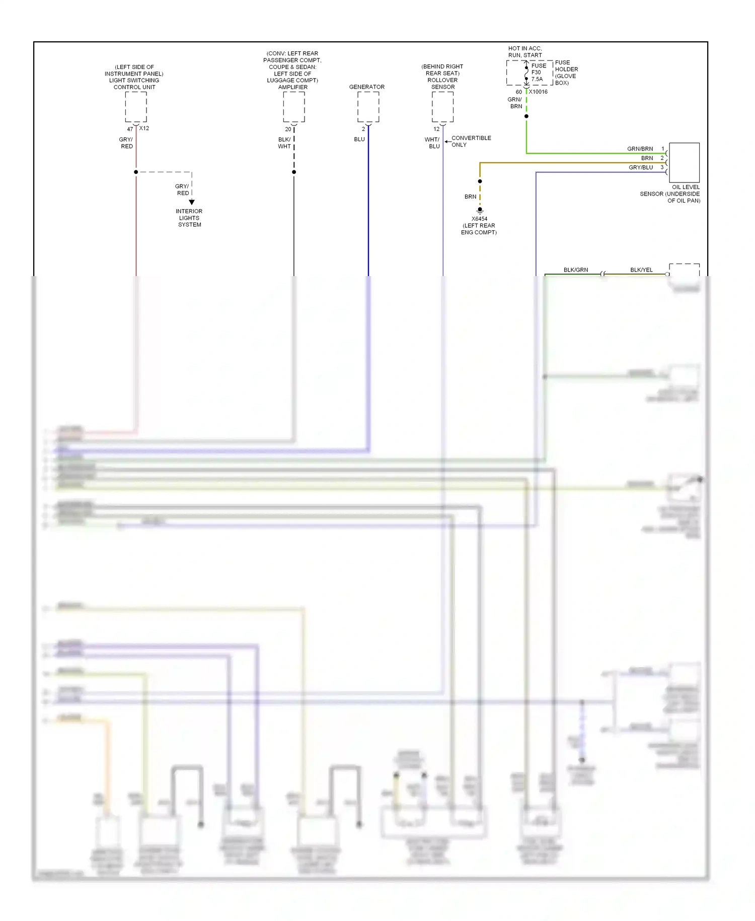Wiring diagram blu/brn for BMW 3 series E46 facelift (2001-2006) (14 of 39)