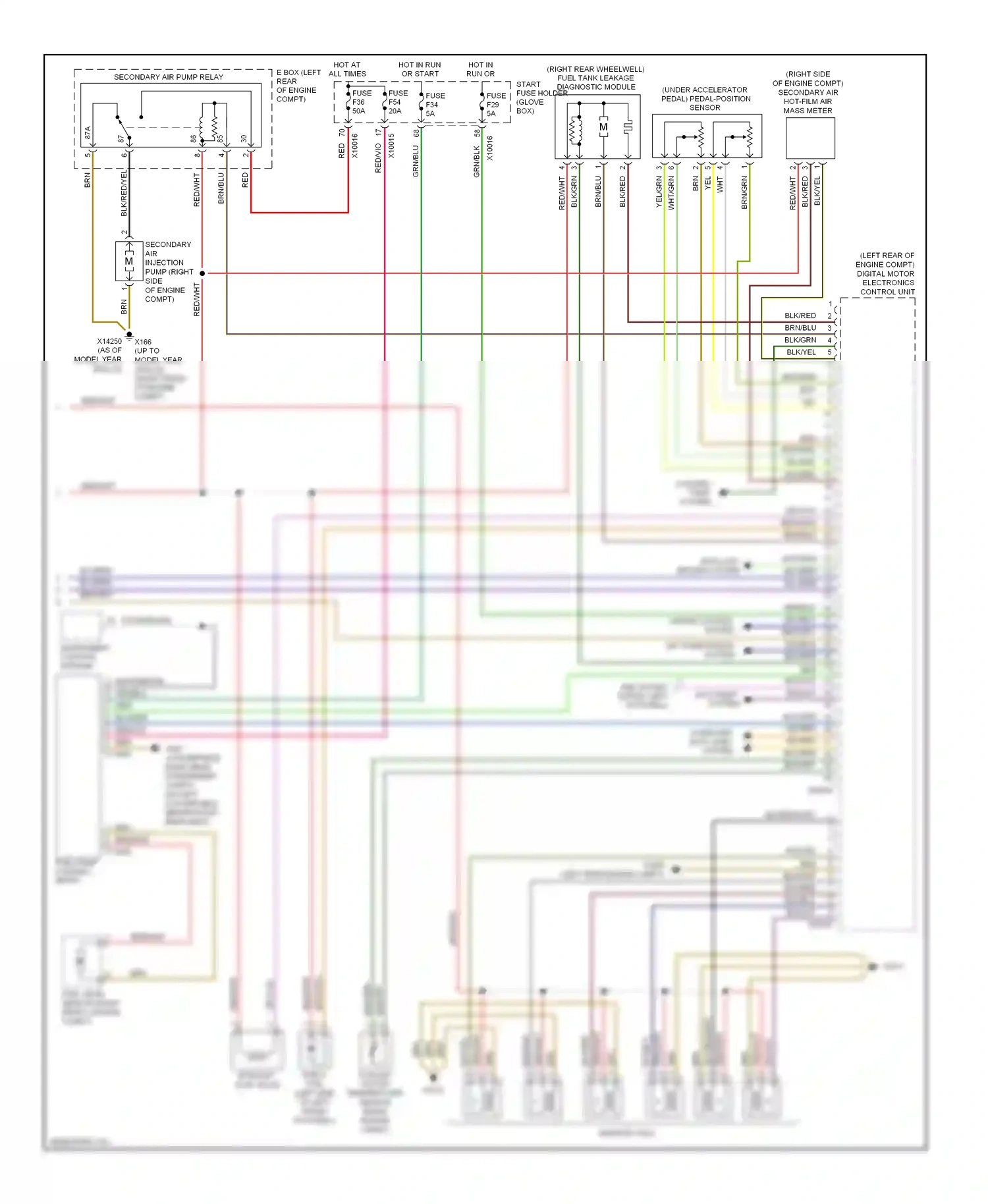 BMW 3 series E46 facelift (2001-2006) blu/red wiring diagram  (18 of 68)