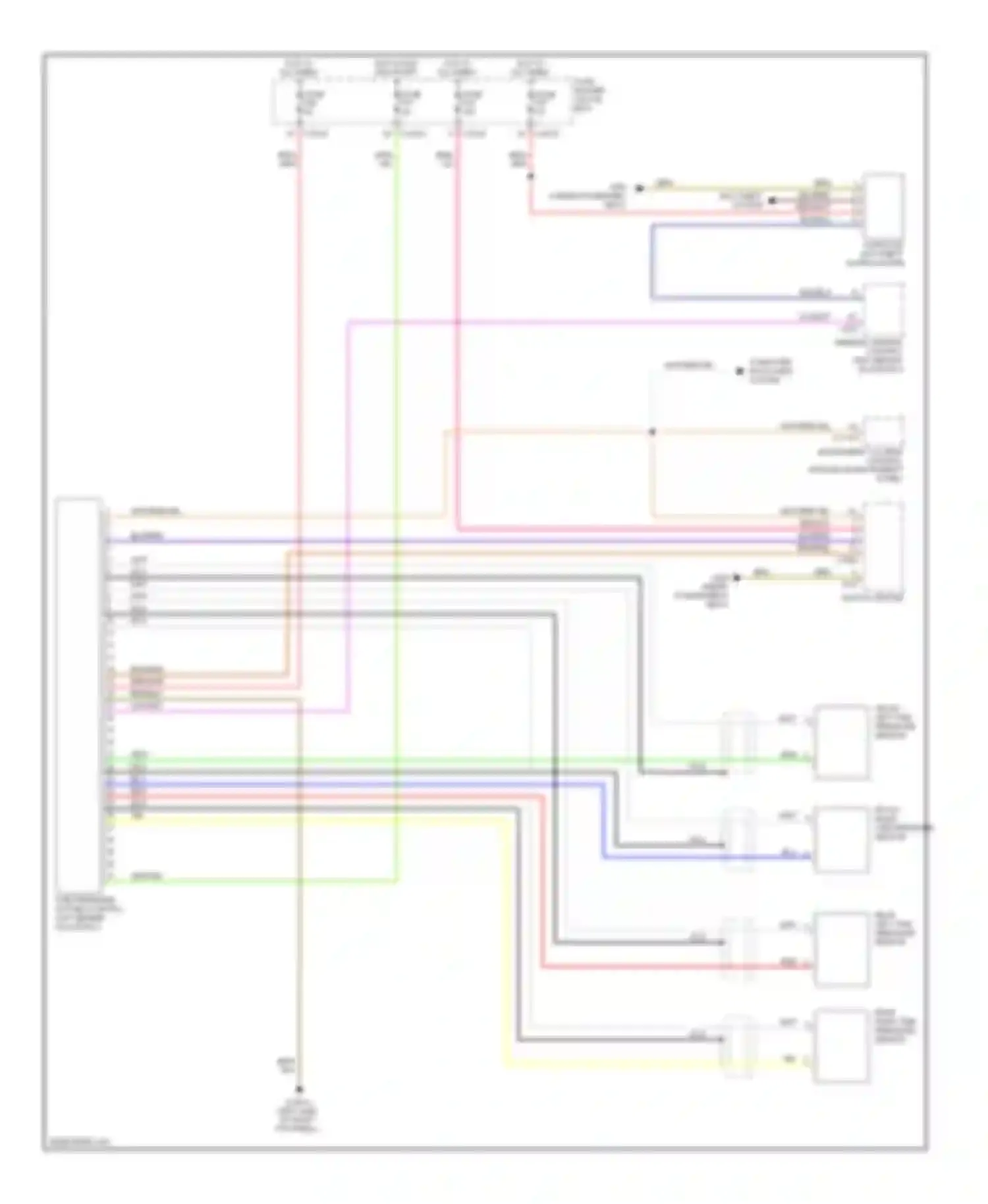 Wiring diagram front right tire pressure sensor for BMW 3 series E46 facelift (2001-2006) (1 of 1)