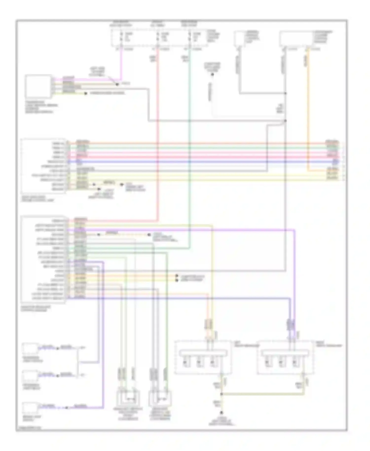Wiring diagram general module control unit for BMW 3 series E46 facelift (2001-2006) (1 of 8)