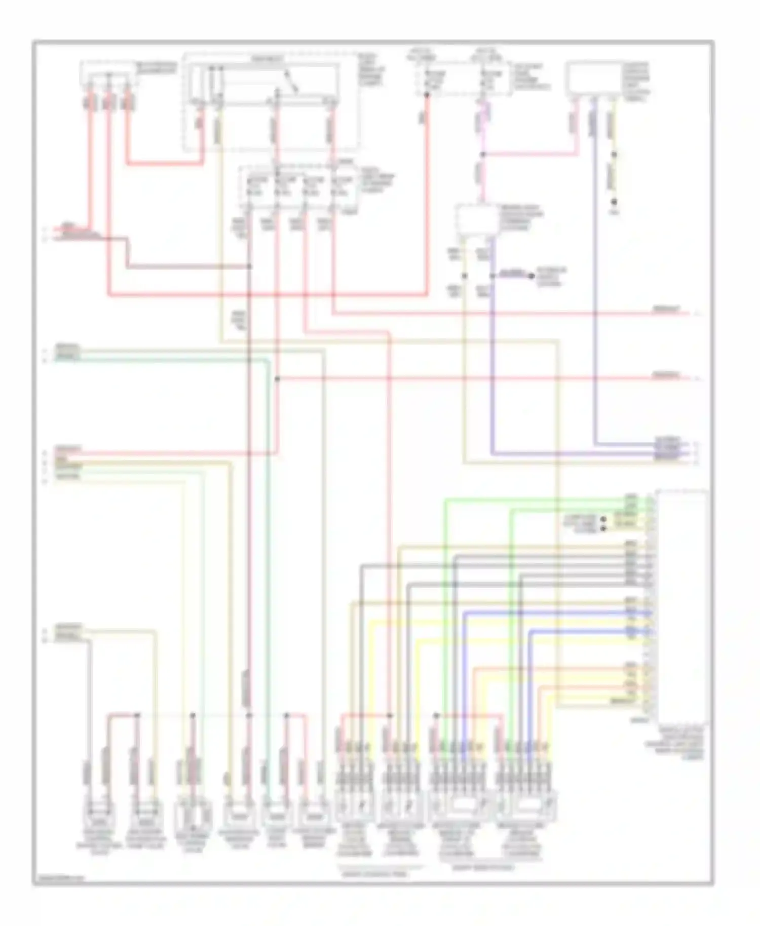 Wiring diagram heated vanos oxygen outlet sensor 2 valve behind catalytic converter for BMW 3 series E46 facelift (2001-2006) (1 of 2)