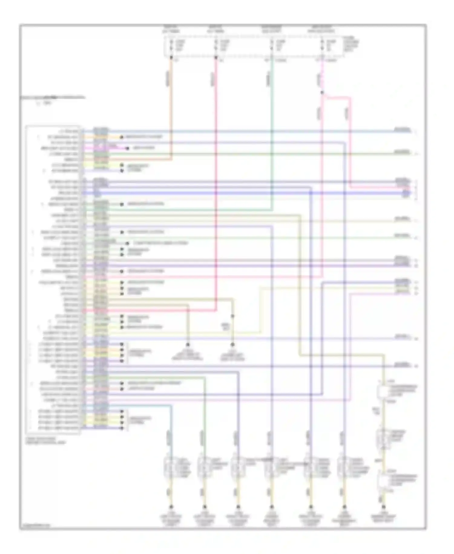 Wiring diagram light switching center control unit for BMW 3 series E46 facelift (2001-2006) (5 of 18)