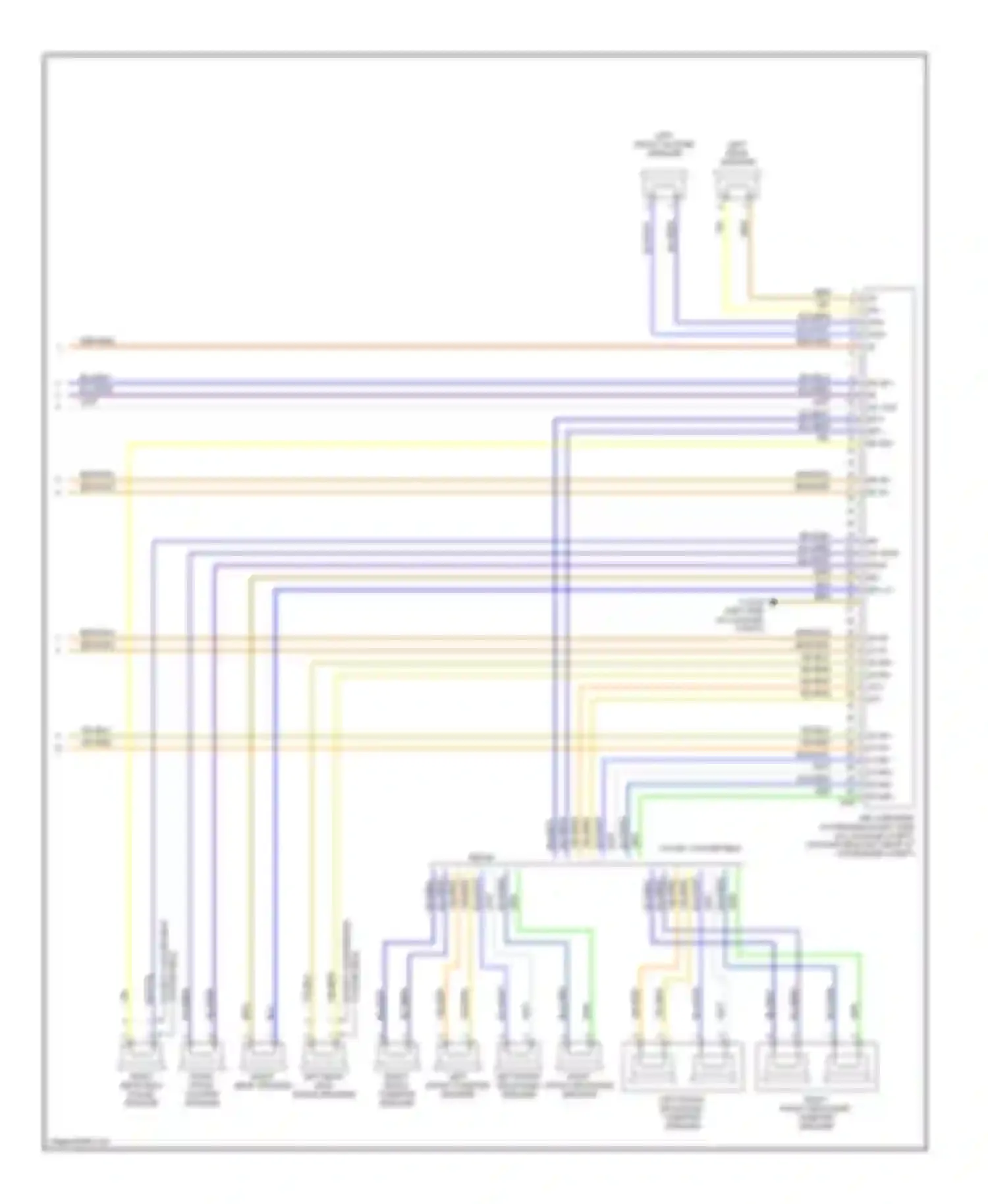 Wiring diagram lr af+ lf af+ lf mr- lf mr+ rf mr- rf mr+ for BMW 3 series E46 facelift (2001-2006) (2 of 4)