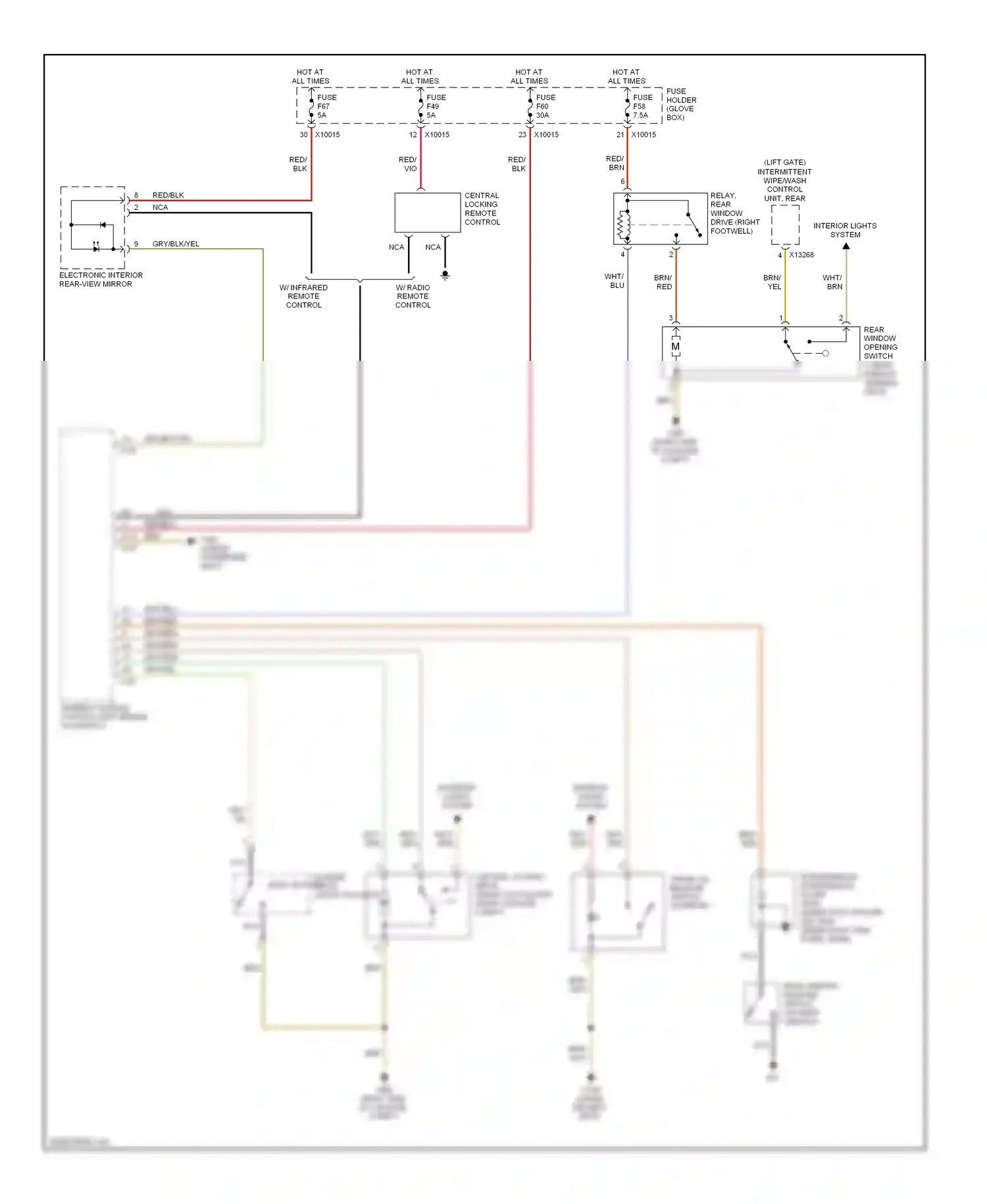 Wiring diagram nca for BMW 3 series E46 facelift (2001-2006) (66 of 75)