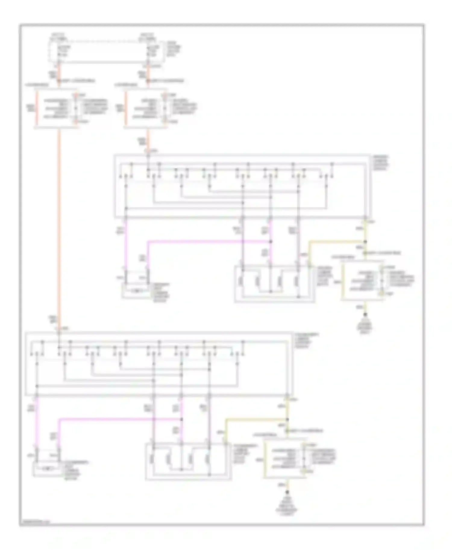 Wiring diagram passenger's lumbar support switch for BMW 3 series E46 facelift (2001-2006) (1 of 2)