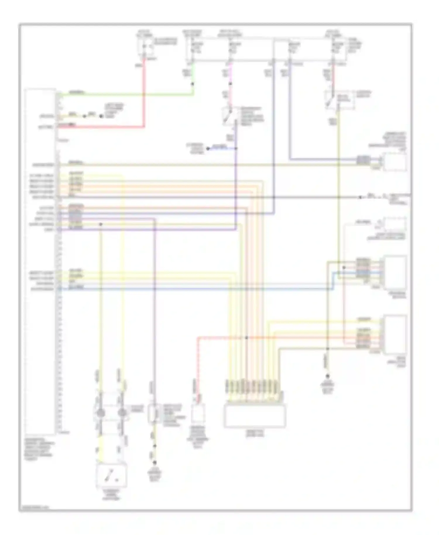 Wiring diagram program button for BMW 3 series E46 facelift (2001-2006) (1 of 2)