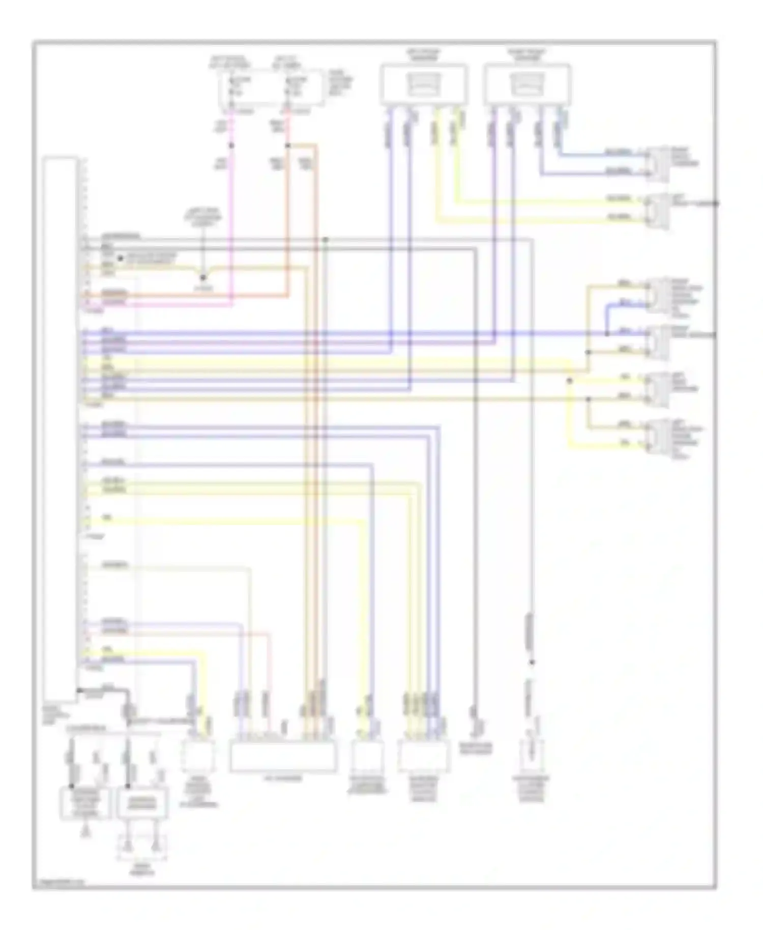 Wiring diagram right front tweeter for BMW 3 series E46 facelift (2001-2006) (1 of 2)
