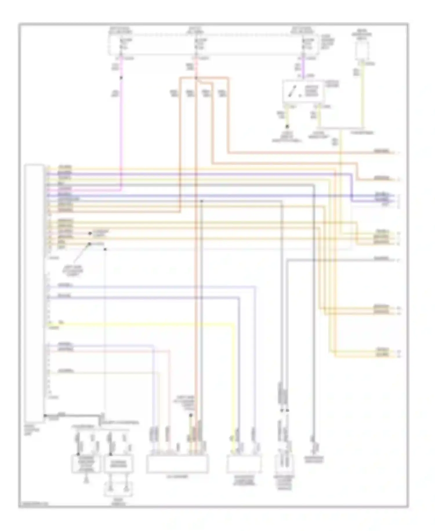 Wiring diagram switch center for BMW 3 series E46 facelift (2001-2006) (10 of 12)