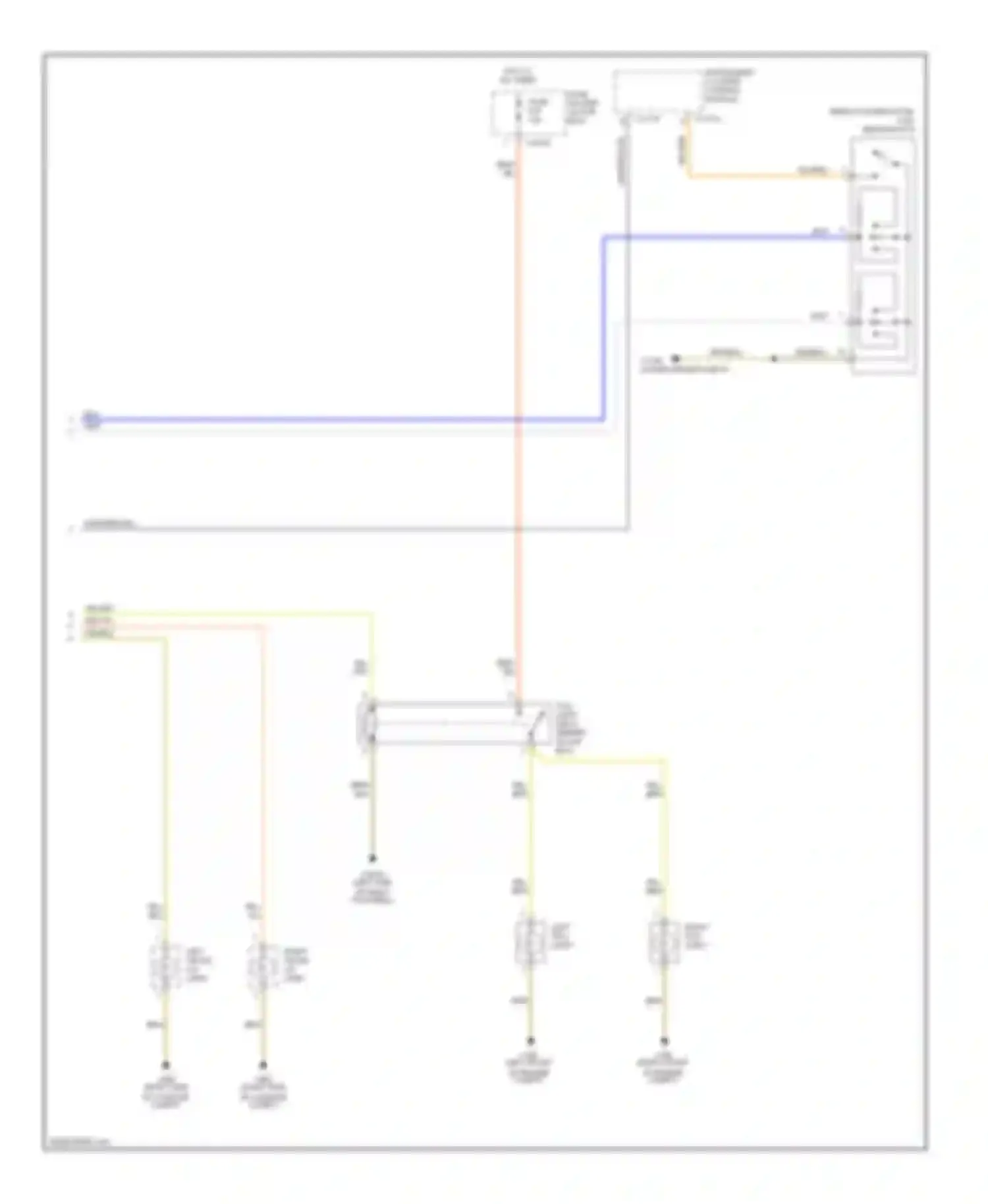 3 series BMW E46 (1998-2003): Headlights circuit, without xenon lamps (2 of 2)