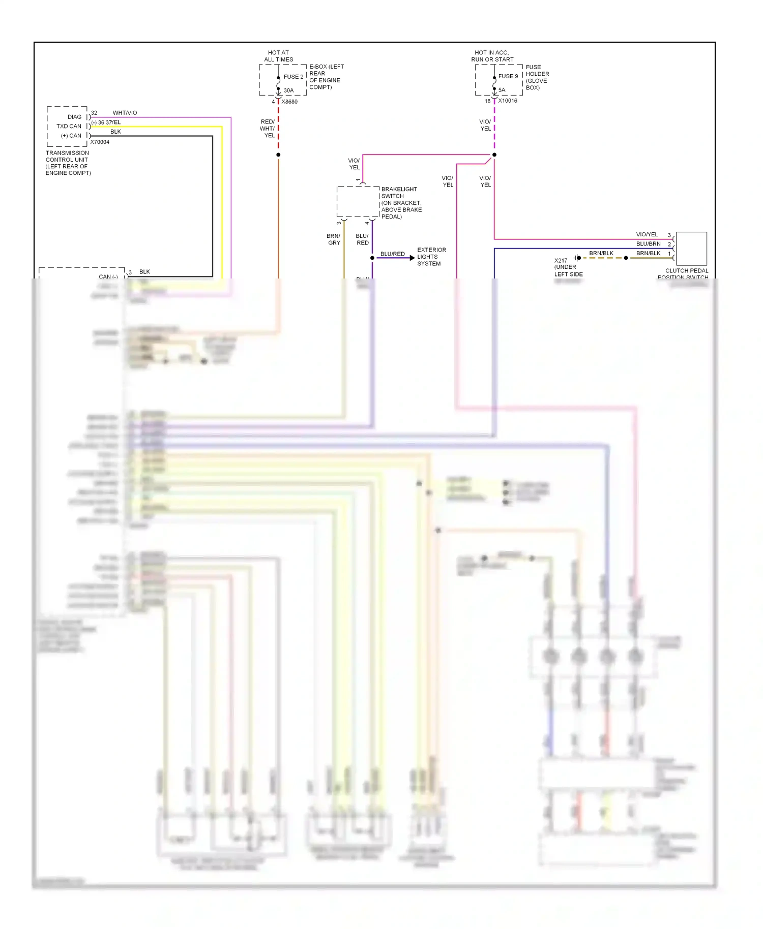 BMW 3 series E46 (1998-2003) blk wiring diagram  (13 of 94)