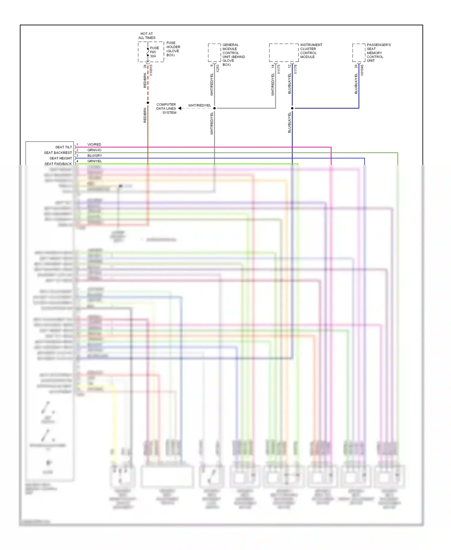 BMW 3 series E46 (1998-2003) blk wiring diagram  (32 of 94)