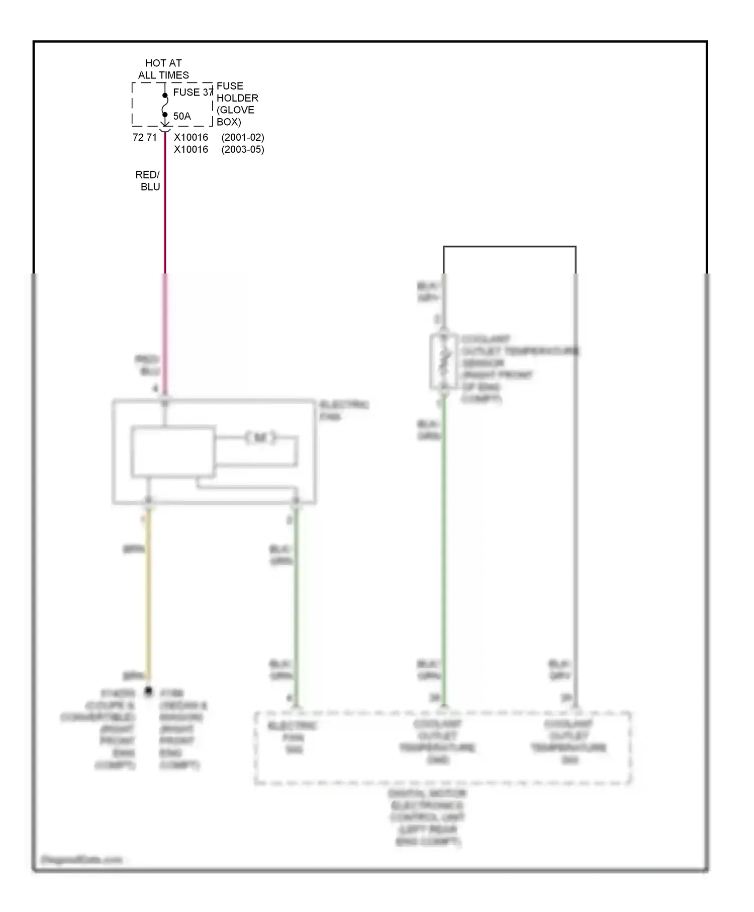 BMW 3 series E46 (1998-2003) blk wiring diagram  (12 of 94)