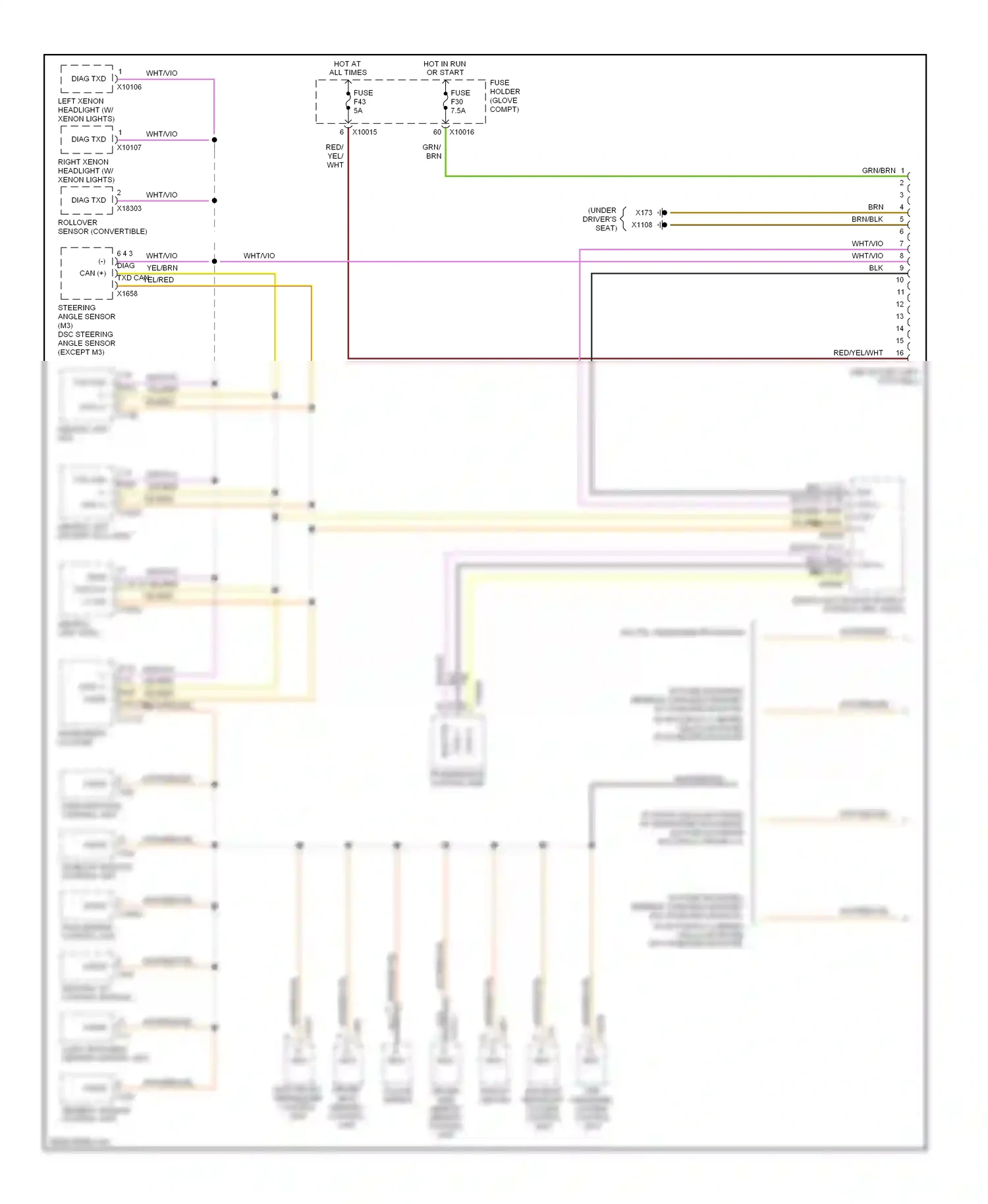 BMW 3 series E46 (1998-2003) blk wiring diagram  (11 of 94)