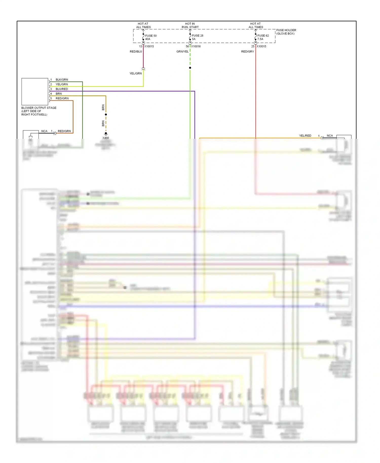 BMW 3 series E46 (1998-2003) blu wiring diagram  (4 of 81)