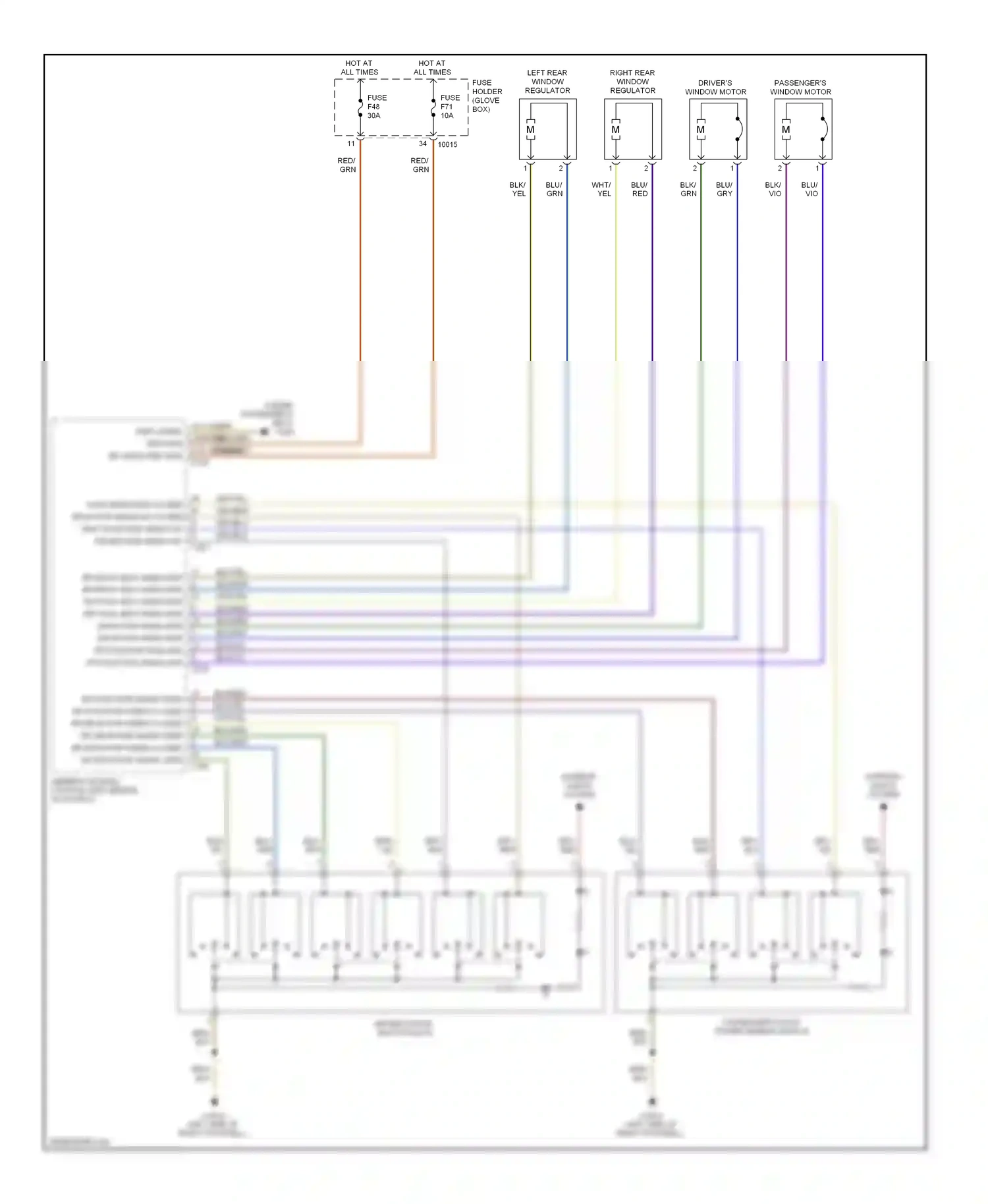 BMW 3 series E46 (1998-2003) blu wiring diagram  (41 of 81)