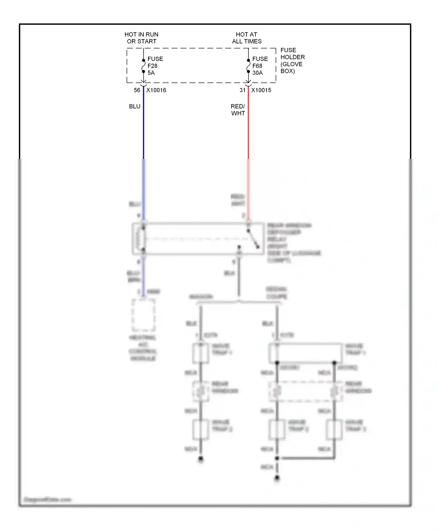 BMW 3 series E46 (1998-2003) blu wiring diagram  (17 of 81)
