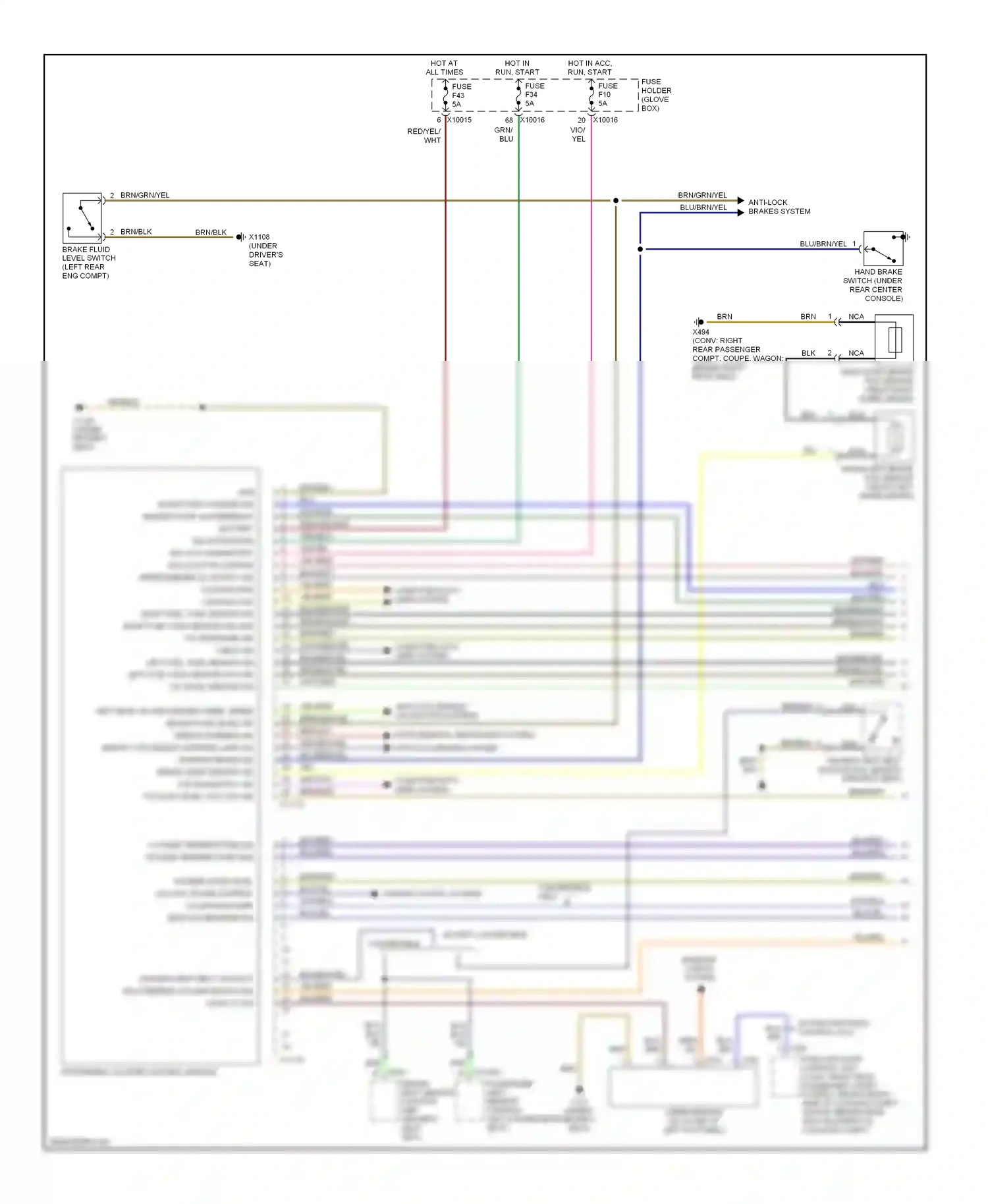 BMW 3 series E46 (1998-2003) blu wiring diagram  (27 of 81)