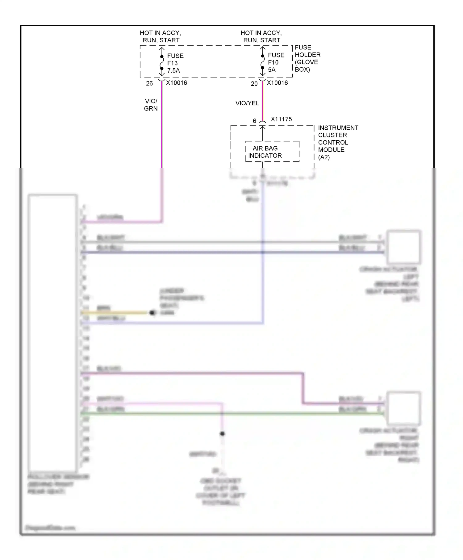 BMW 3 series E46 (1998-2003) blu wiring diagram  (1 of 81)
