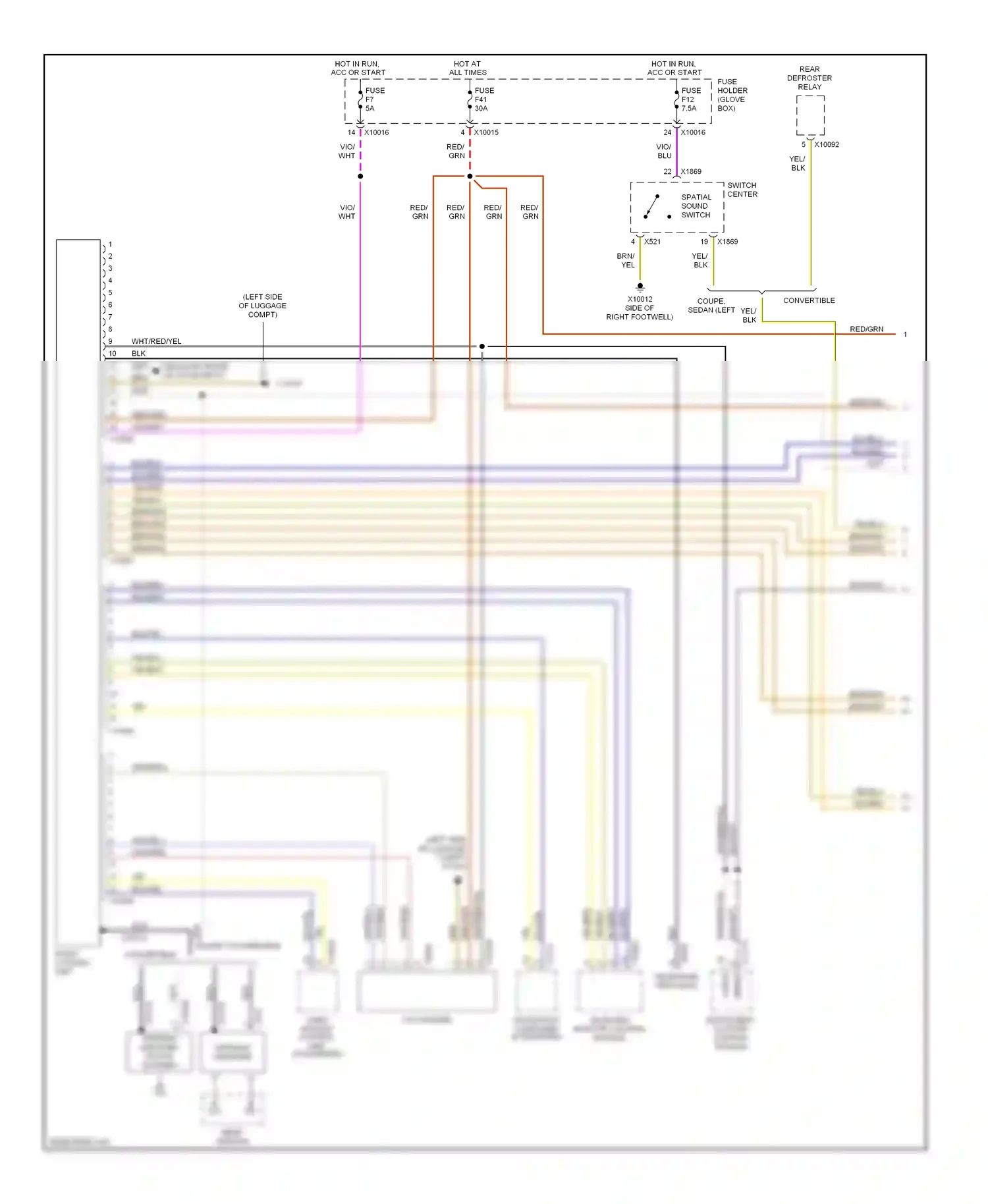 BMW 3 series E46 (1998-2003) blu wiring diagram  (47 of 81)