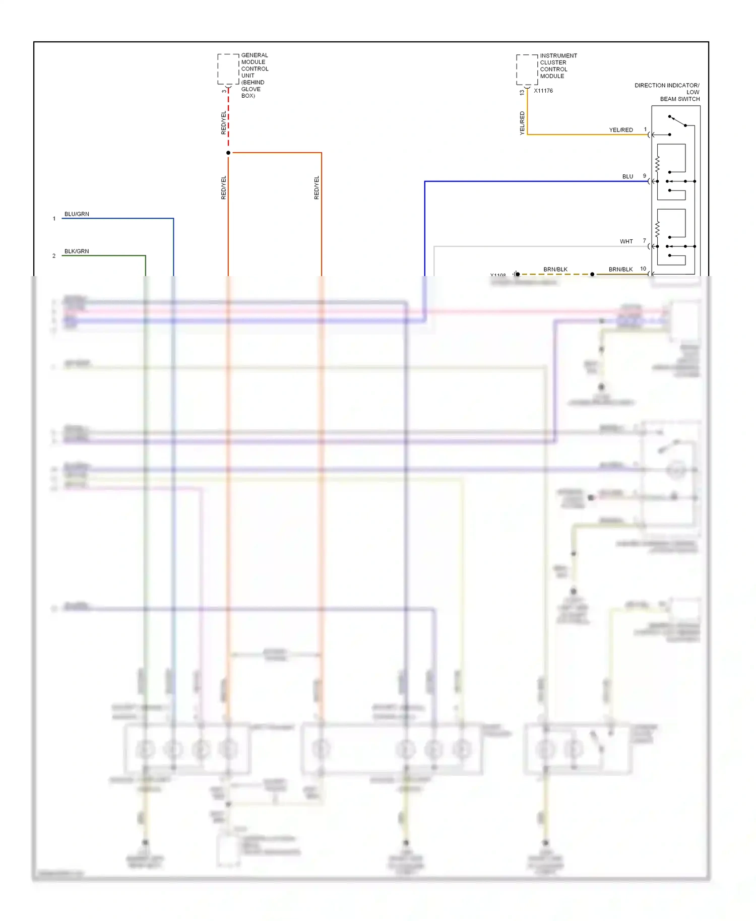 BMW 3 series E46 (1998-2003) blu wiring diagram  (75 of 81)