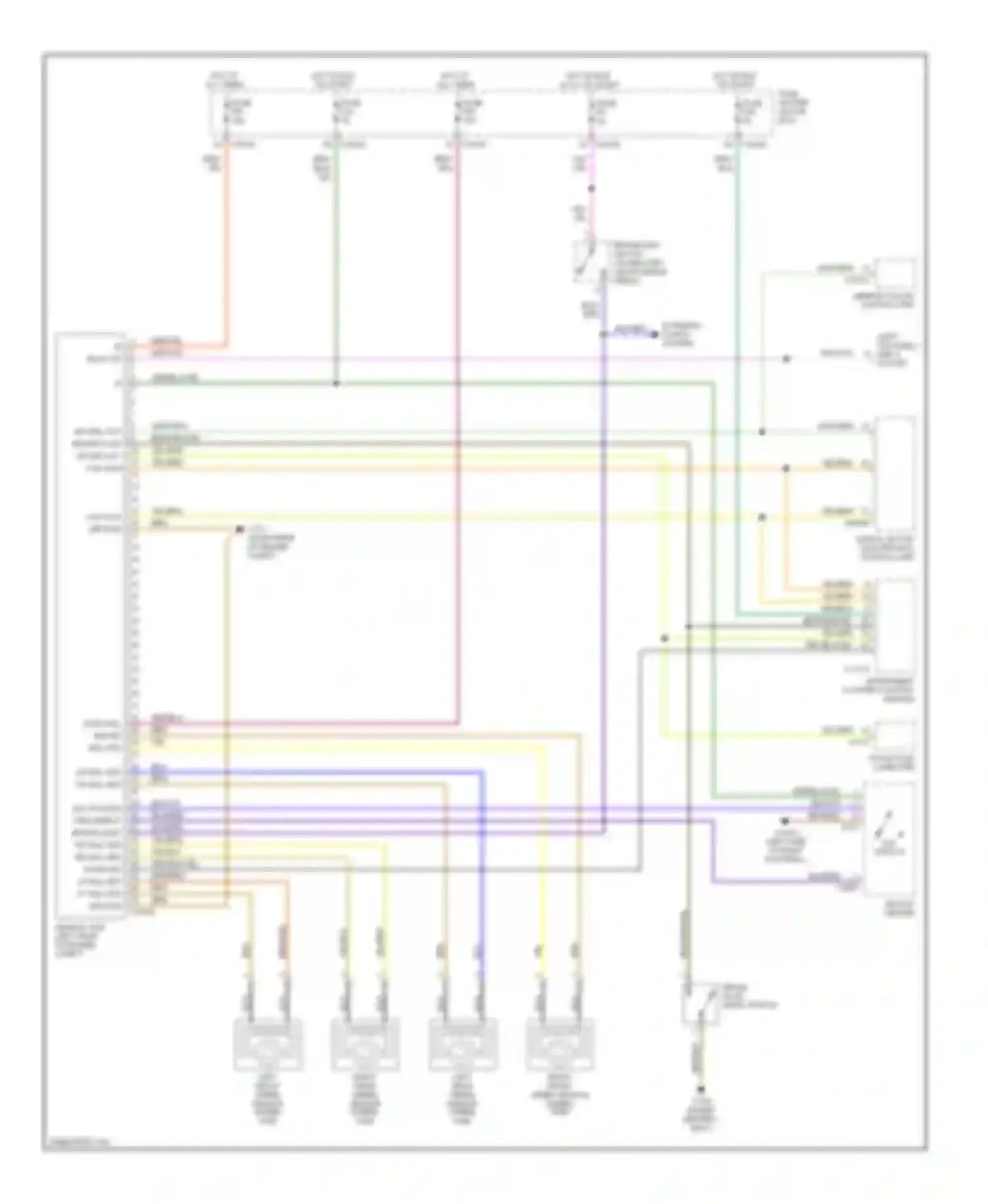Wiring diagram brake fluid level switch for BMW 3 series E46 (1998-2003) (2 of 4)