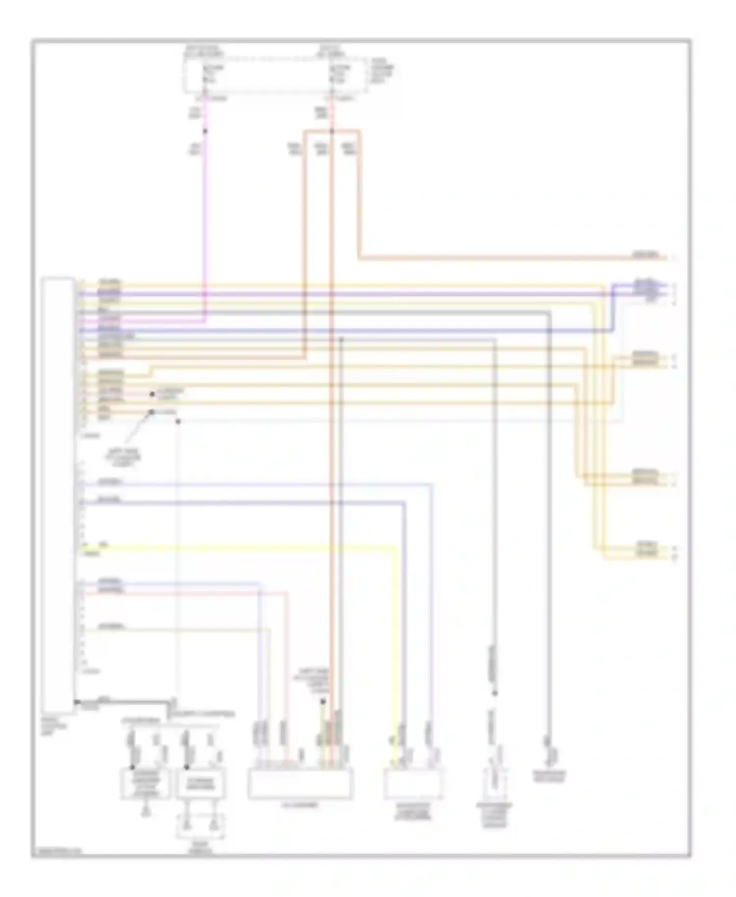 Wiring diagram except convertible for BMW 3 series E46 (1998-2003) (8 of 11)