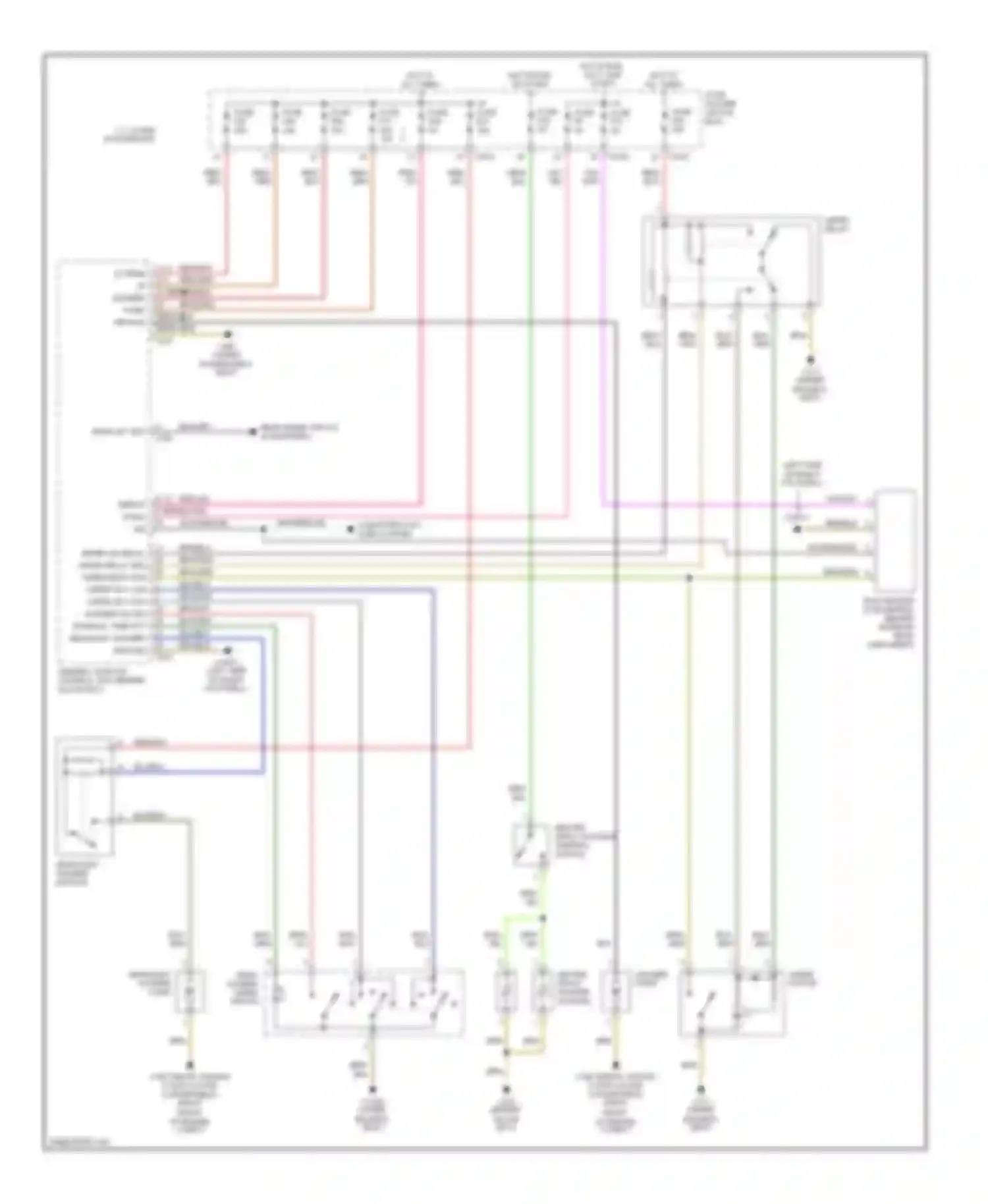 Wiring diagram headlight washer module for BMW 3 series E46 (1998-2003) (2 of 2)