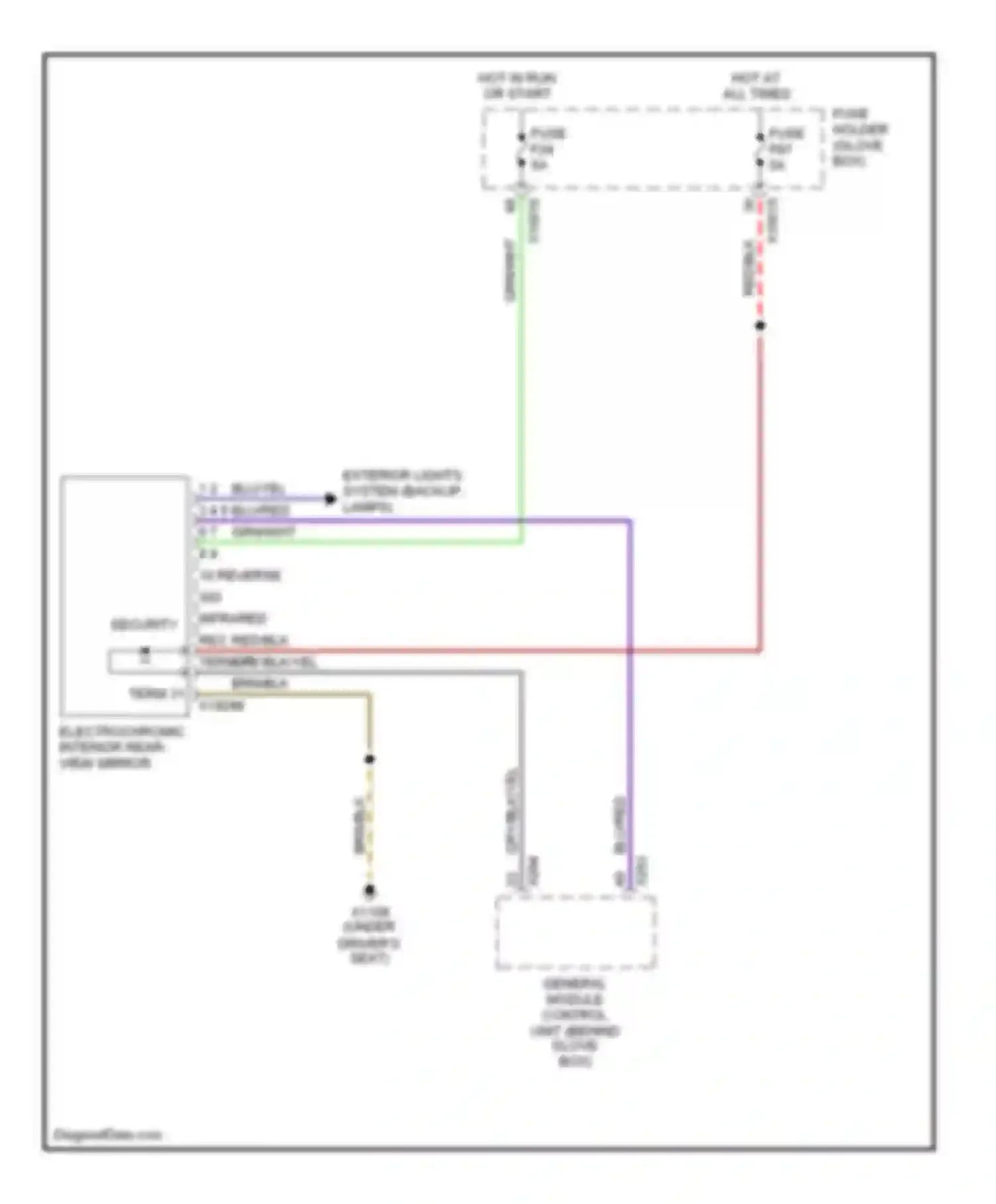 Wiring diagram hot in run or start for BMW 3 series E46 (1998-2003) (8 of 17)