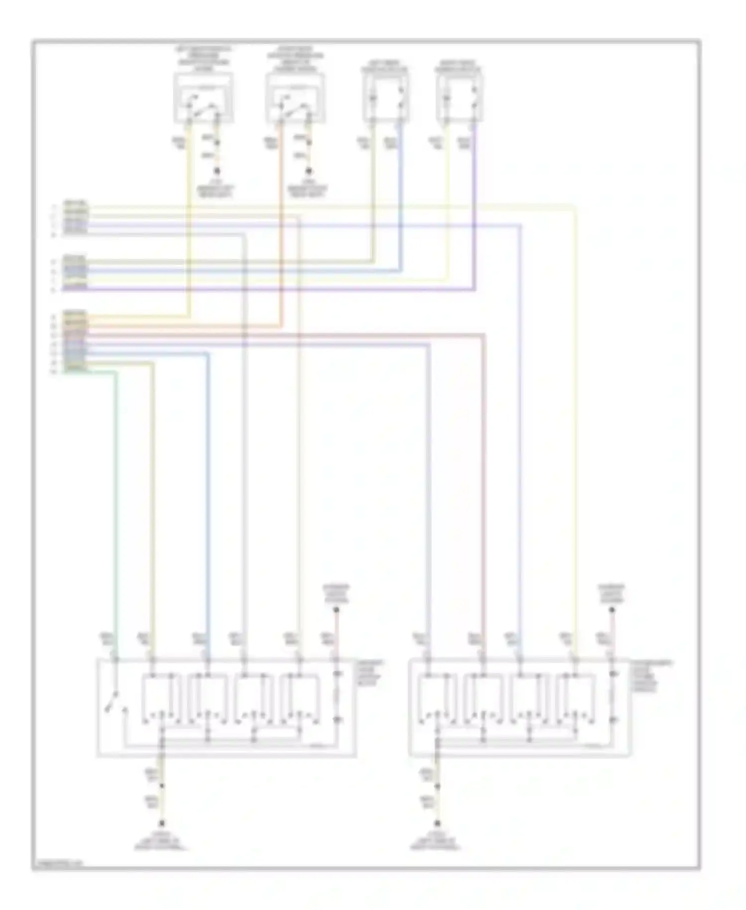 Wiring diagram left rear window motor for BMW 3 series E46 (1998-2003) (1 of 1)