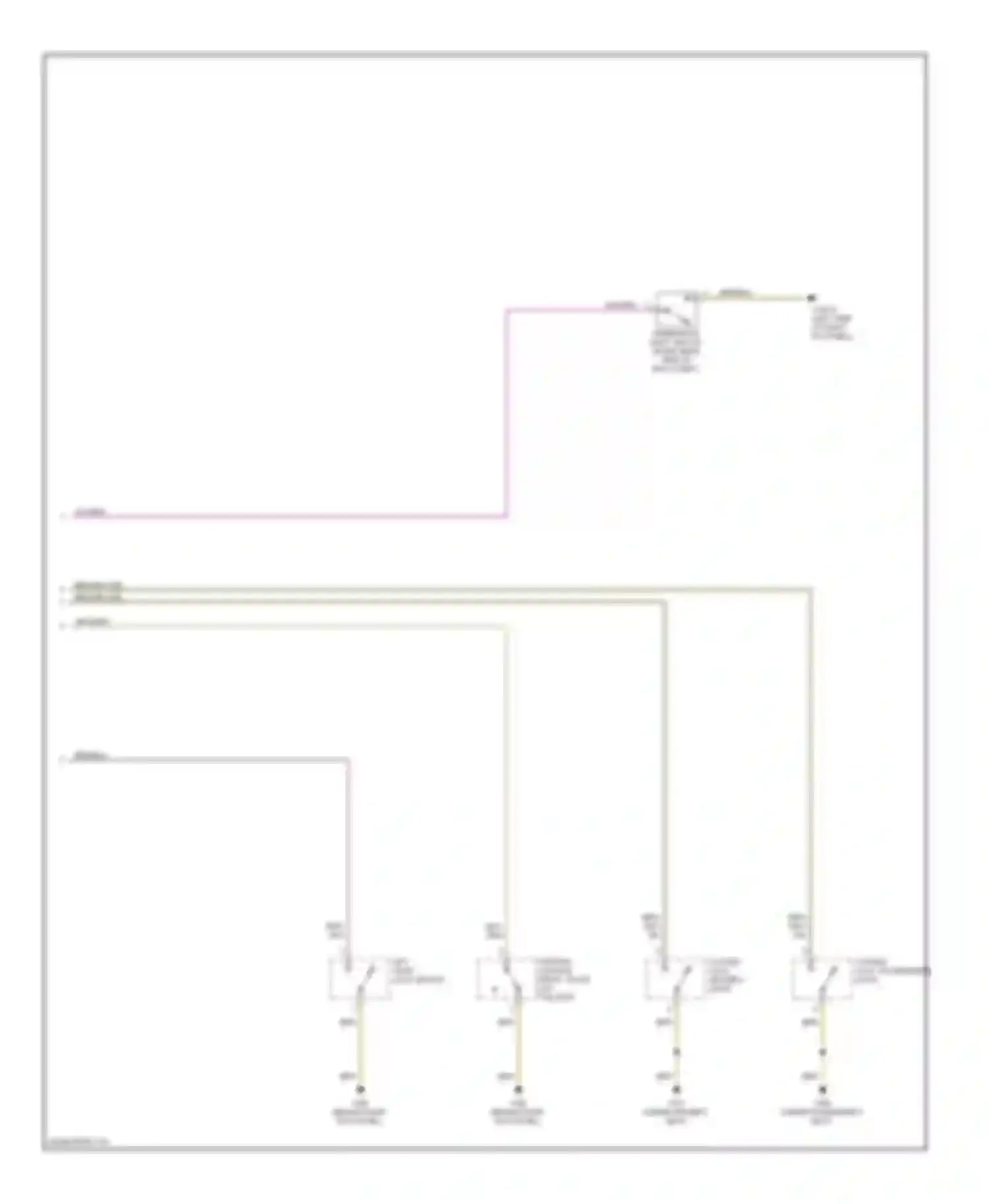 Wiring diagram system lock, passenger's door for BMW 3 series E46 (1998-2003) (1 of 7)