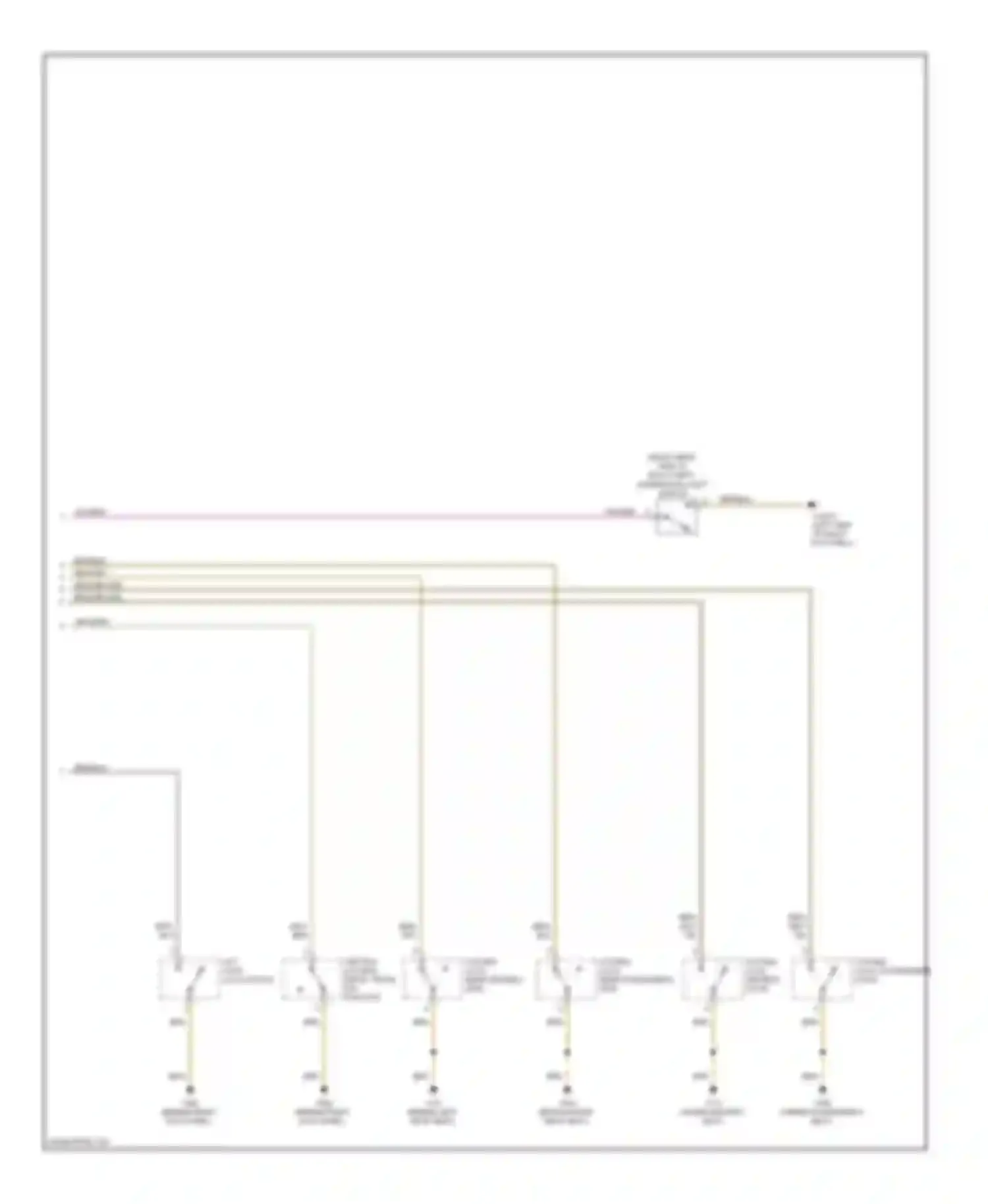 Wiring diagram system lock, rear driver's side for BMW 3 series E46 (1998-2003) (1 of 3)