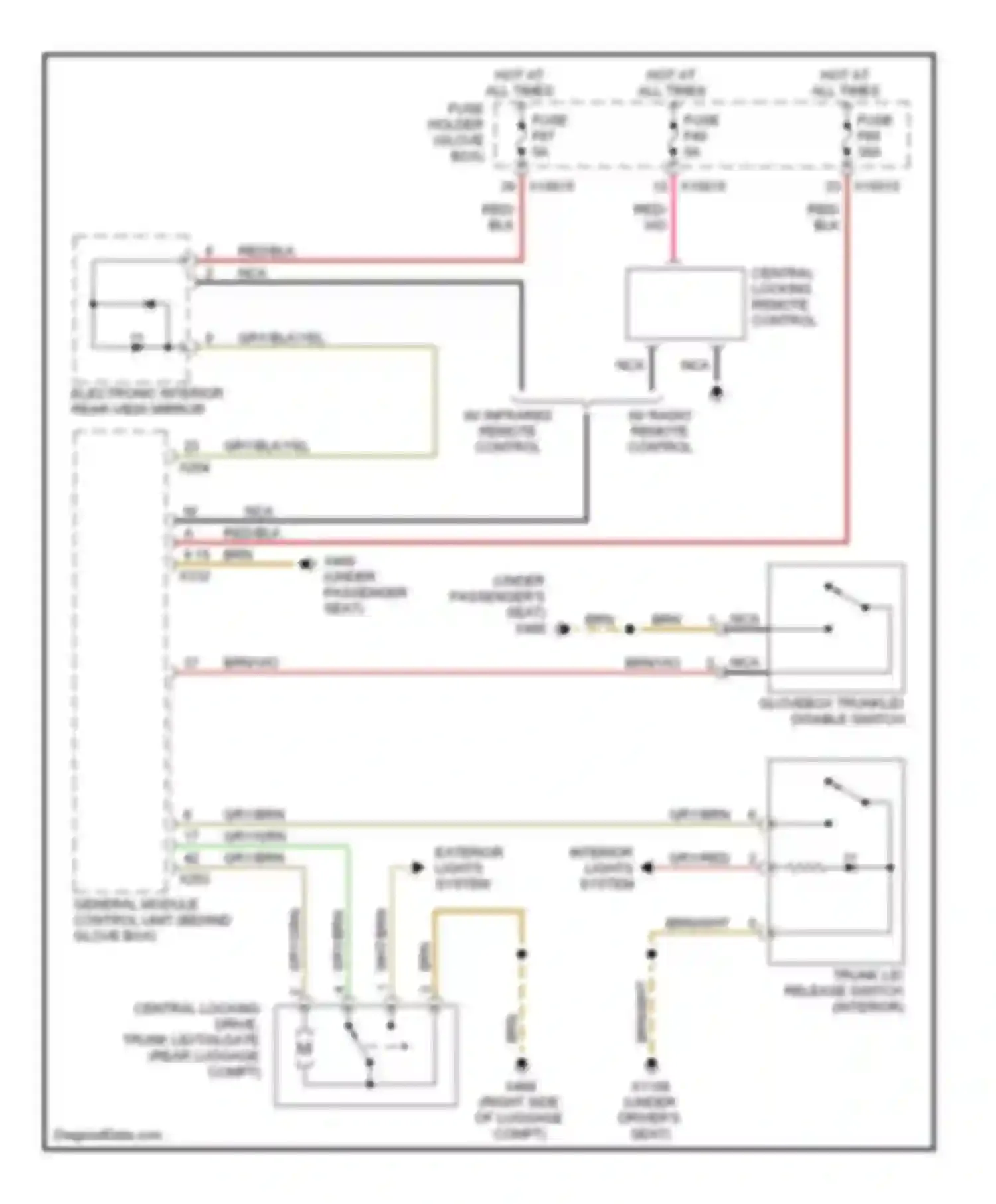 Wiring diagram vio for BMW 3 series E46 (1998-2003) (57 of 60)