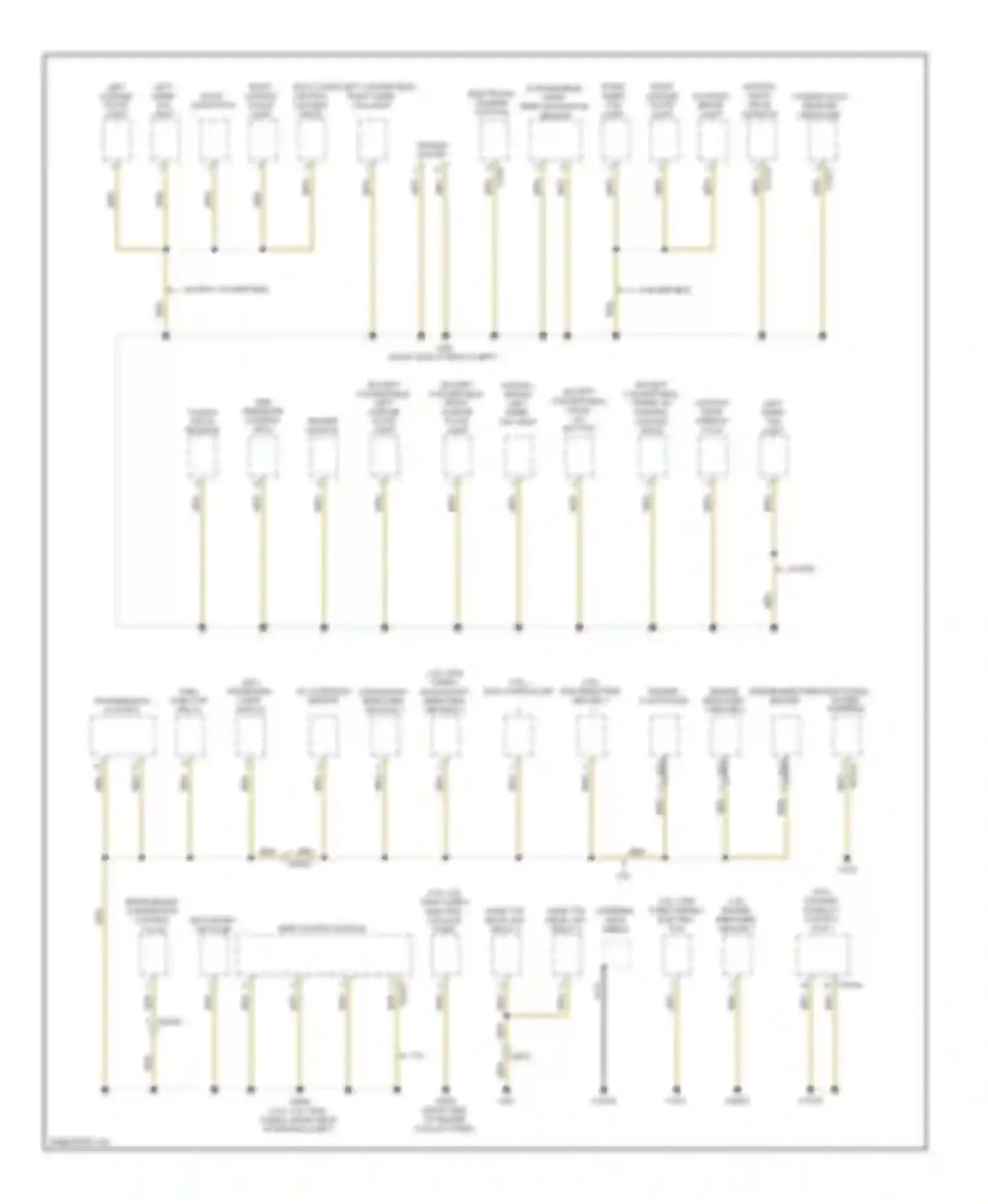 3 series BMW E90/E91/E92/E93 facelift (2008-2013): Ground distribution circuit (4 of 4)