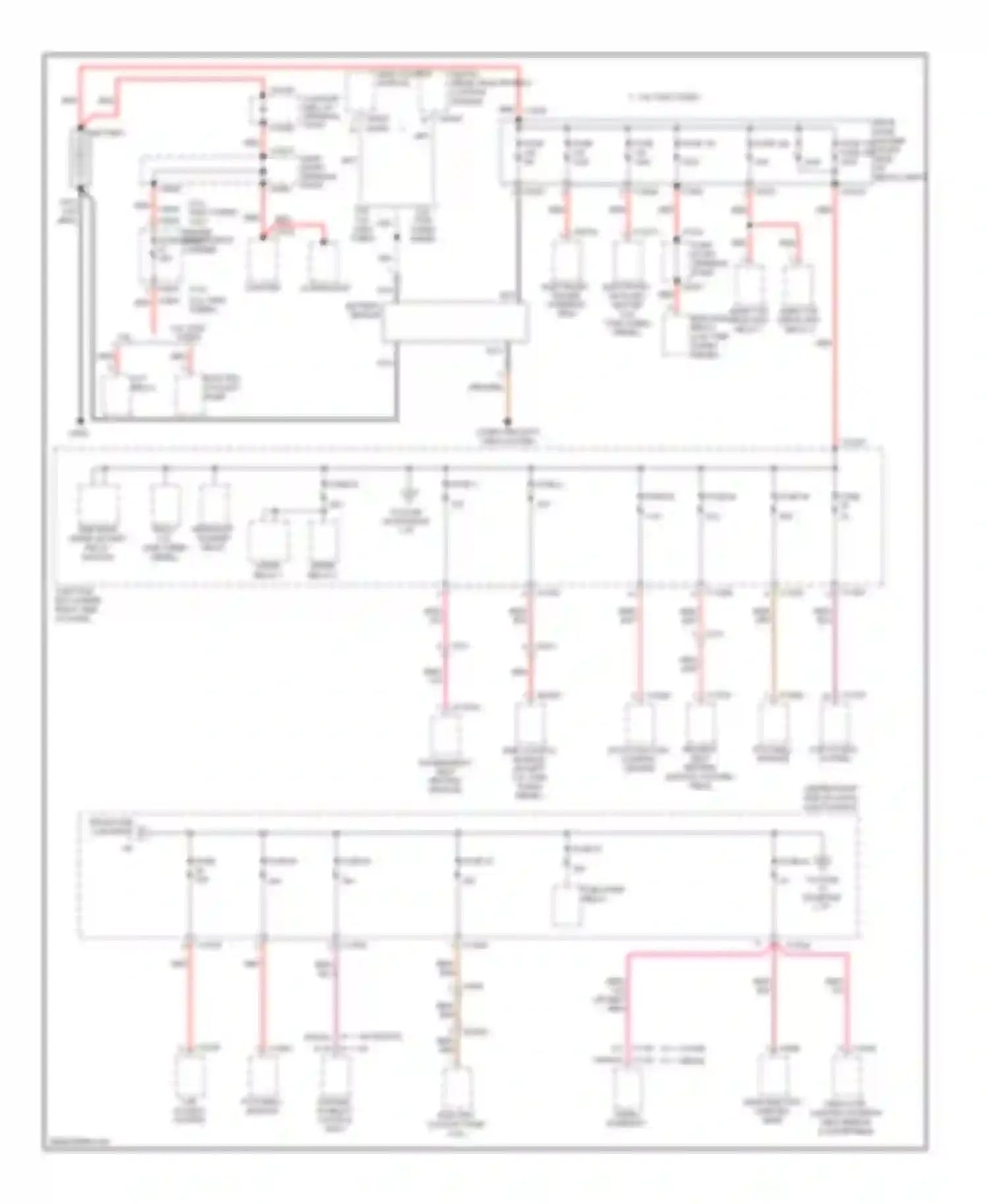 3 series BMW E90/E91/E92/E93 facelift (2008-2013): Power distribution circuit (1 of 5)
