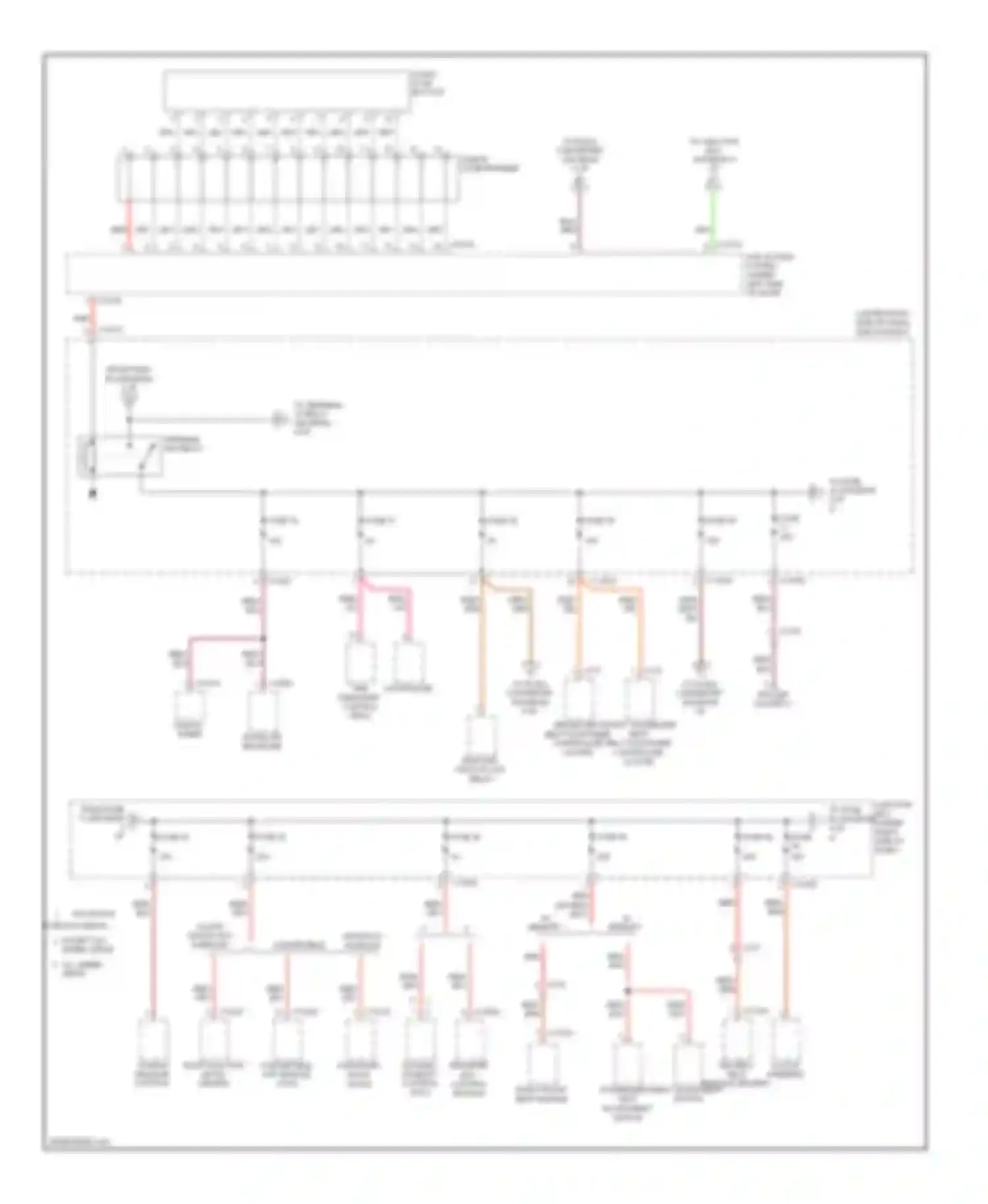 3 series BMW E90/E91/E92/E93 facelift (2008-2013): Power distribution circuit (3 of 5)