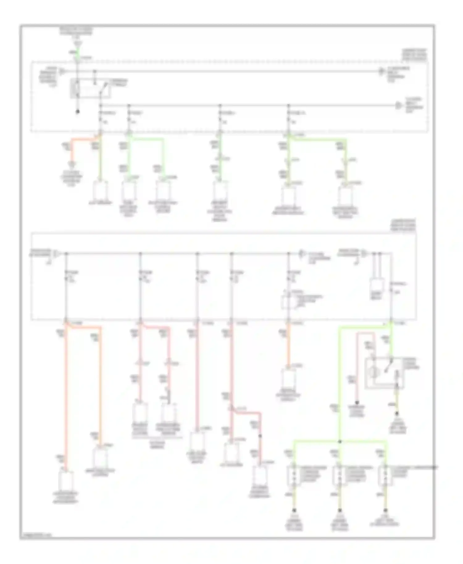 3 series BMW E90/E91/E92/E93 facelift (2008-2013): Power distribution circuit (4 of 5)
